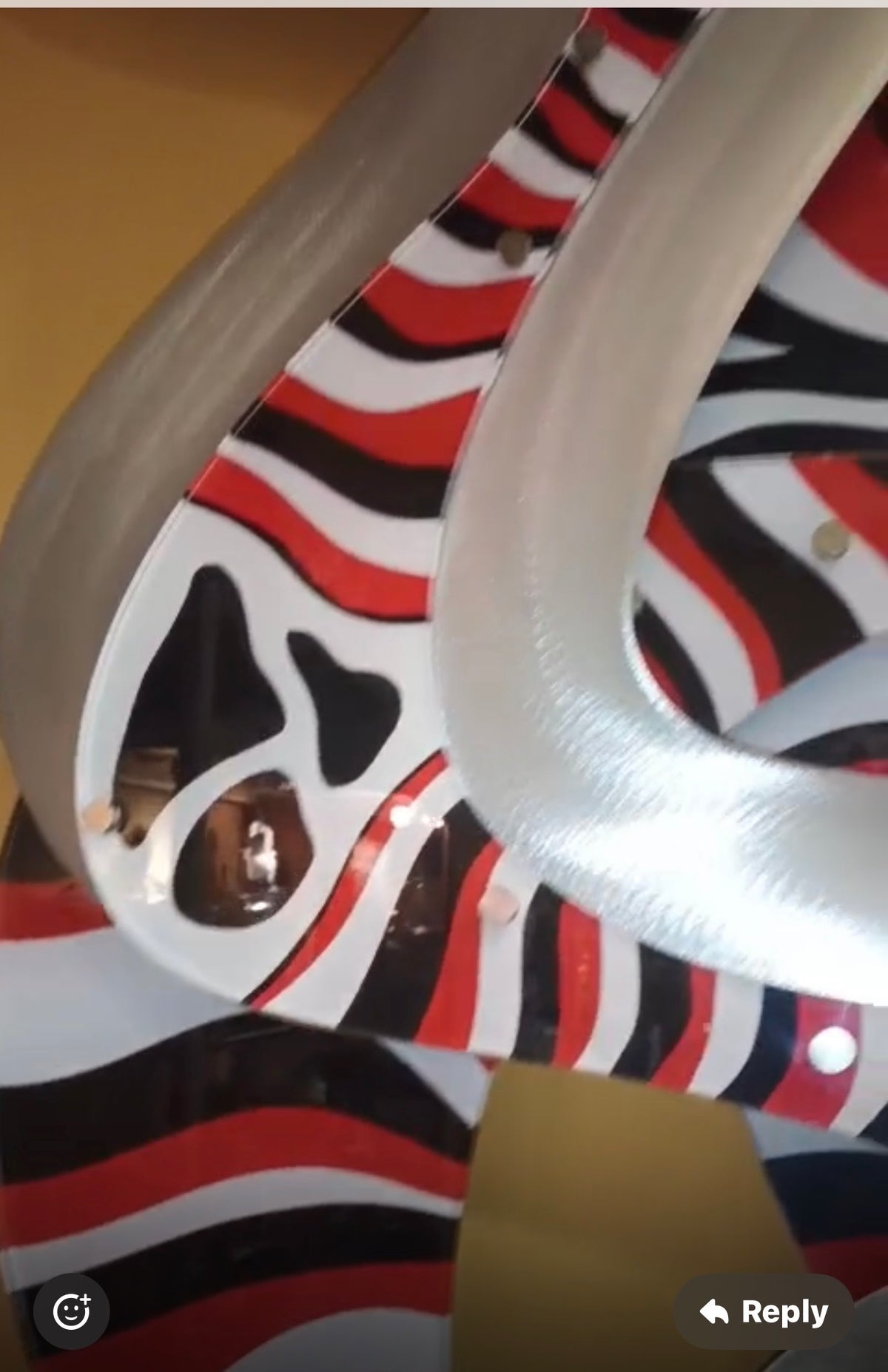 Haziza Red And Black Zebra born Wall Art