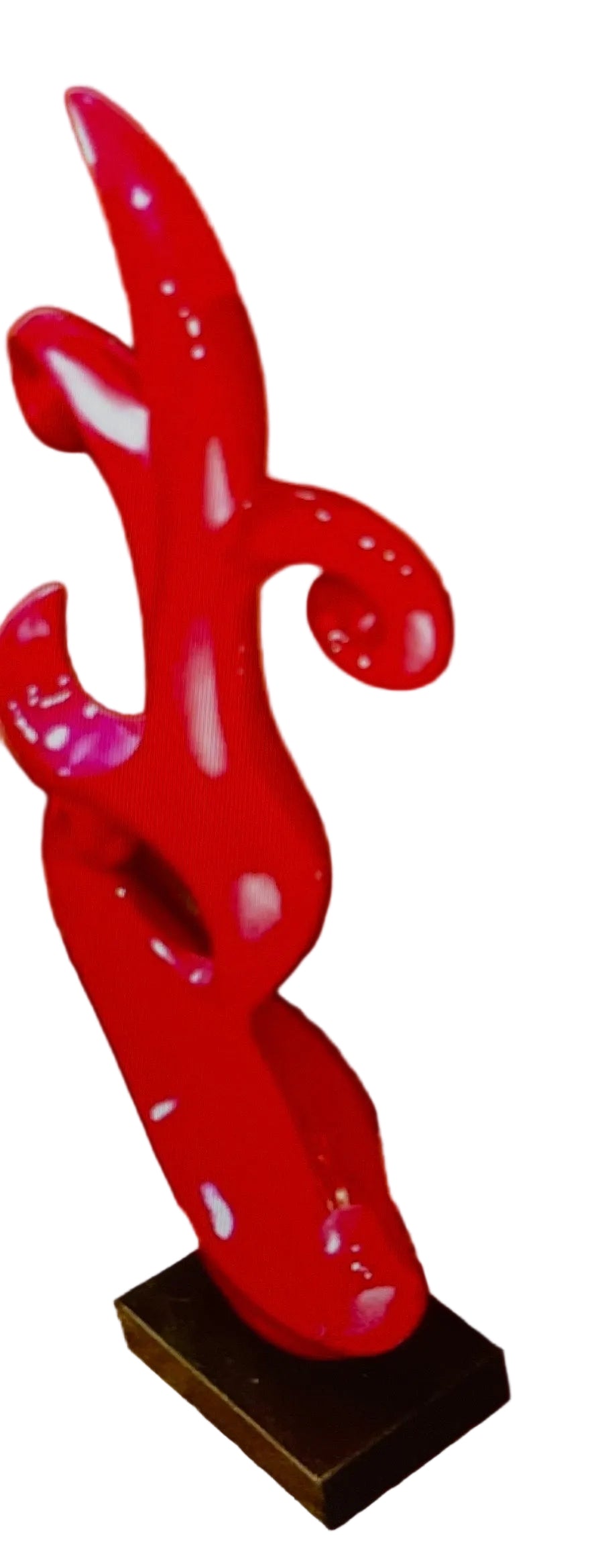 Red Decor Sculpture