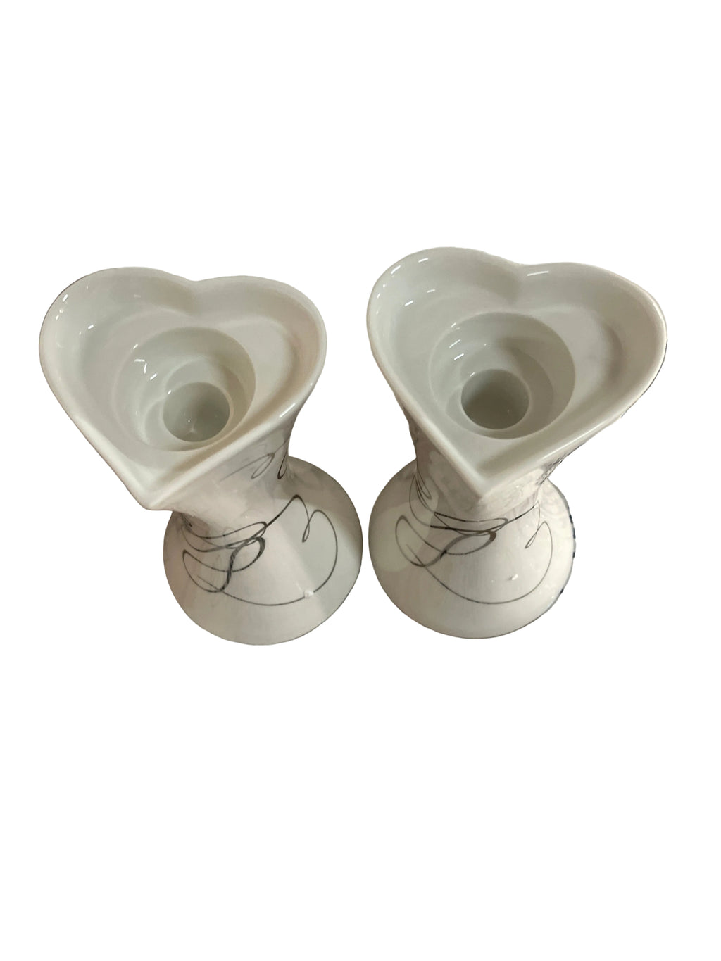 Mikasa love story, candleholders set of two 8”H