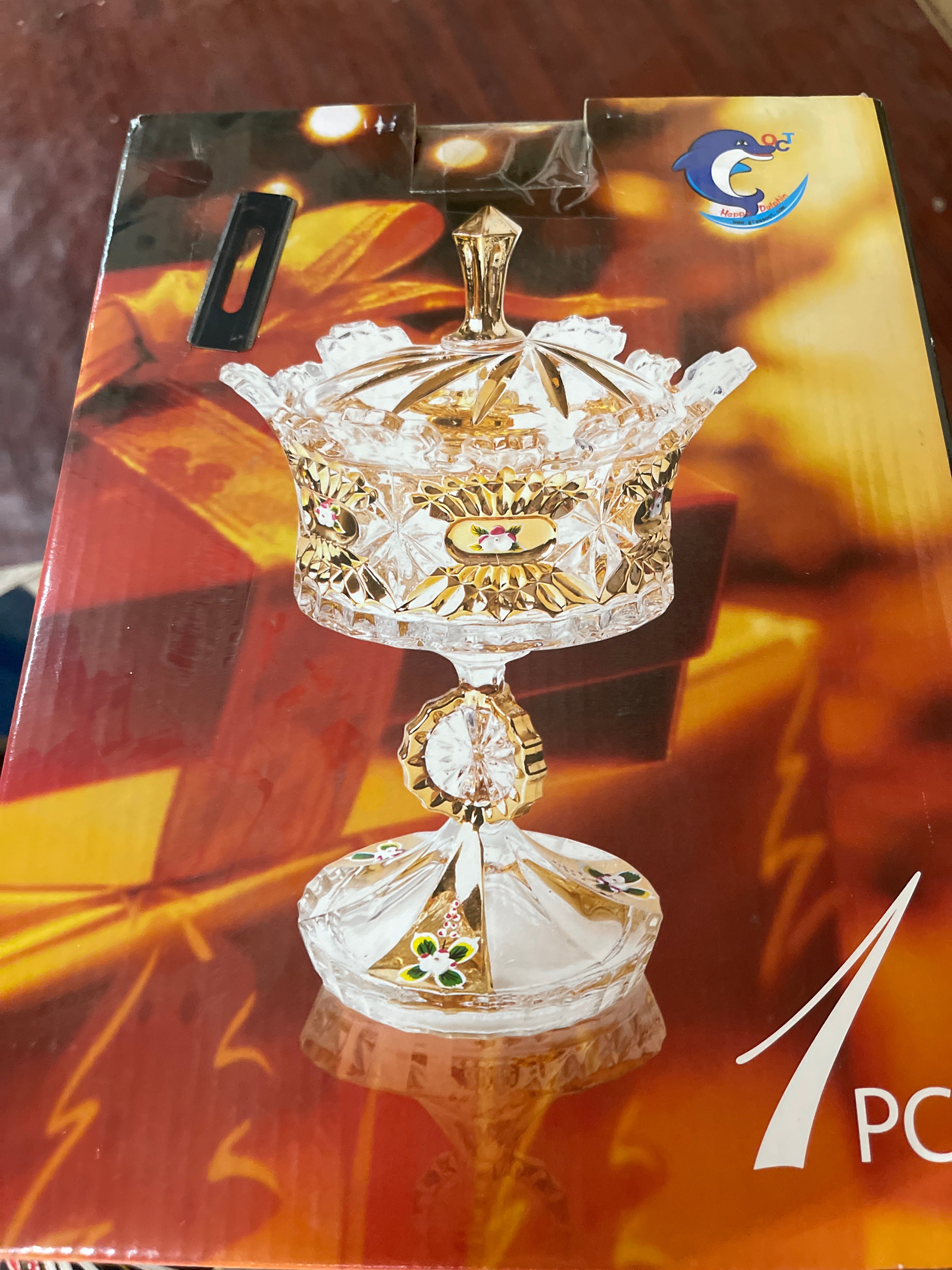 Crystal candy, cookie and chocolate holder