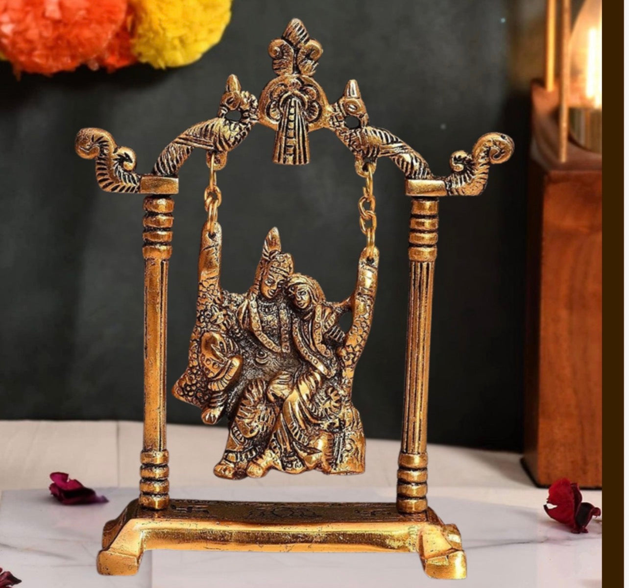 Radha Krishna in the swing
