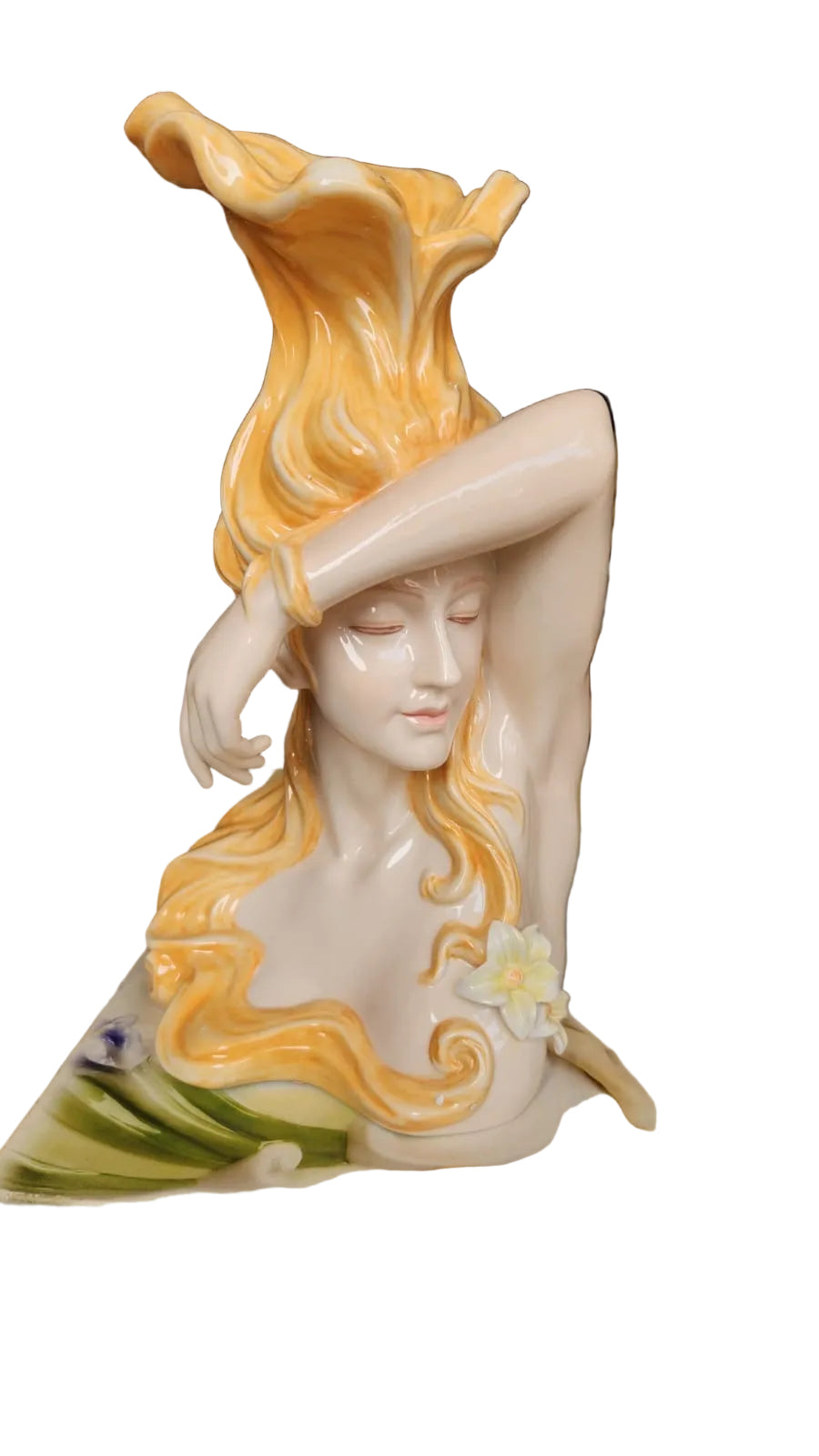 Porcelain Women Face Vase By Unicorn Collection