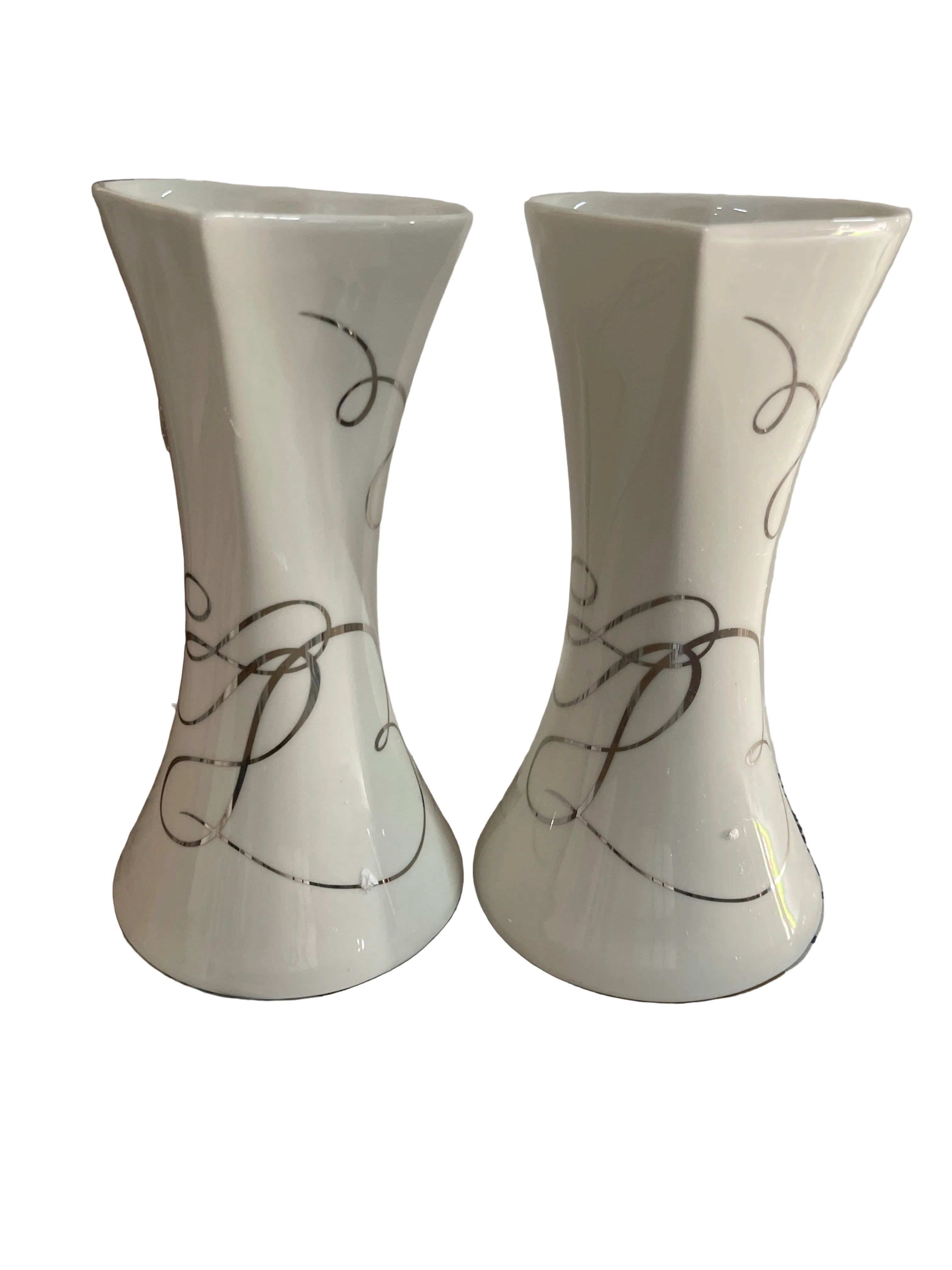 Mikasa love story, candleholders set of two 8”H