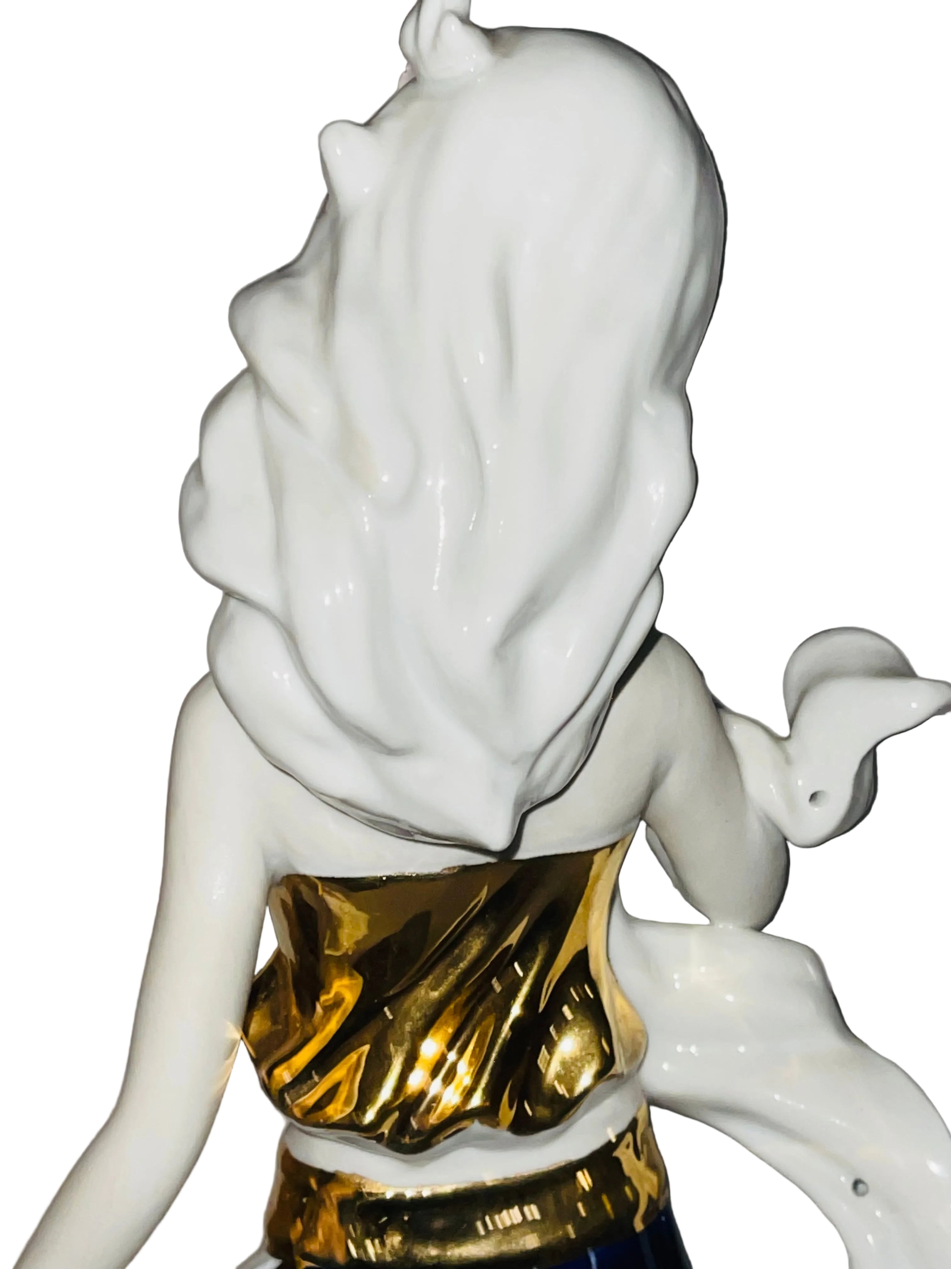 Girl In Blue ceramic figure sculpture Spain