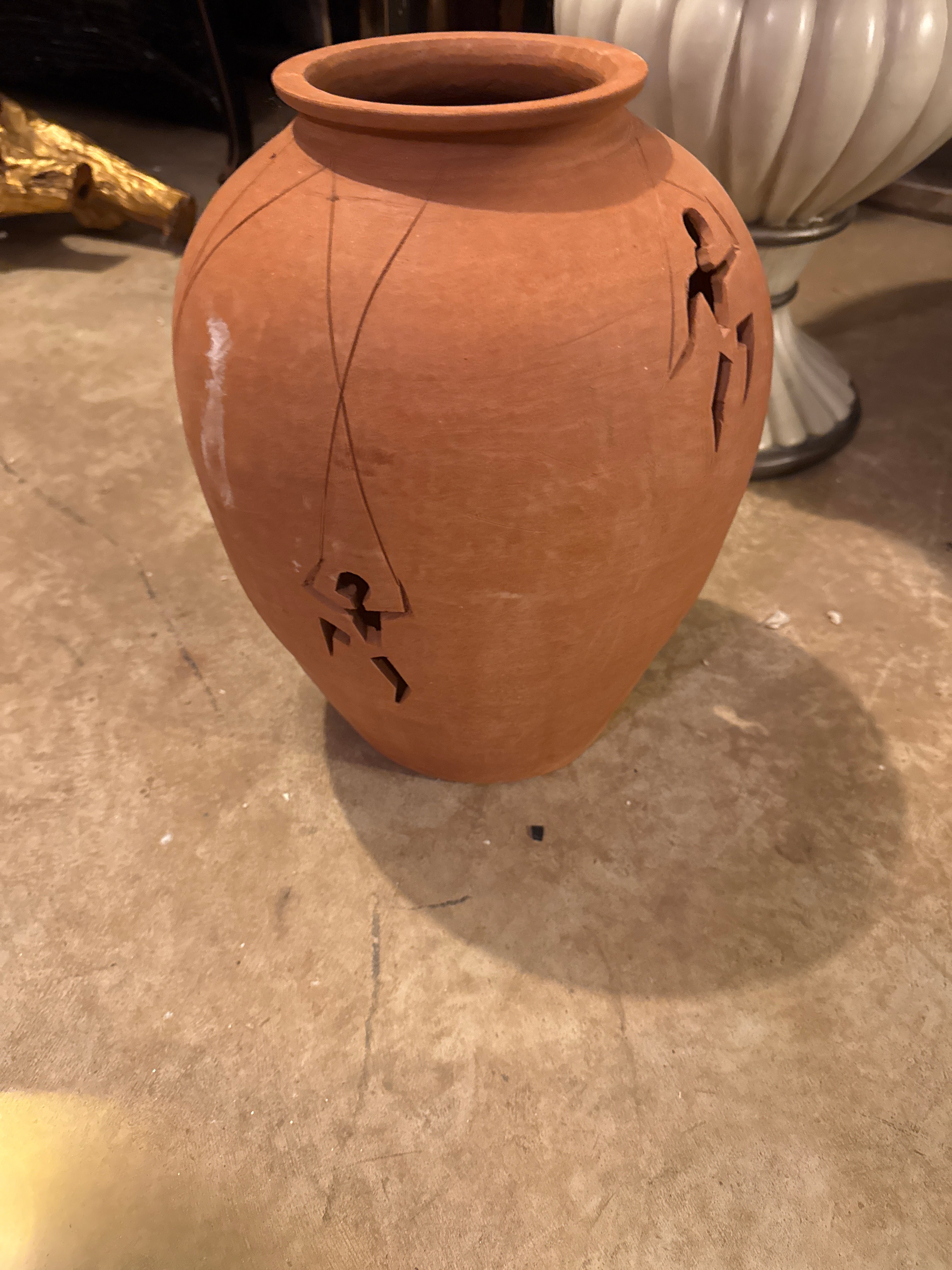 Large India Clay Pot With Lid Made In India
