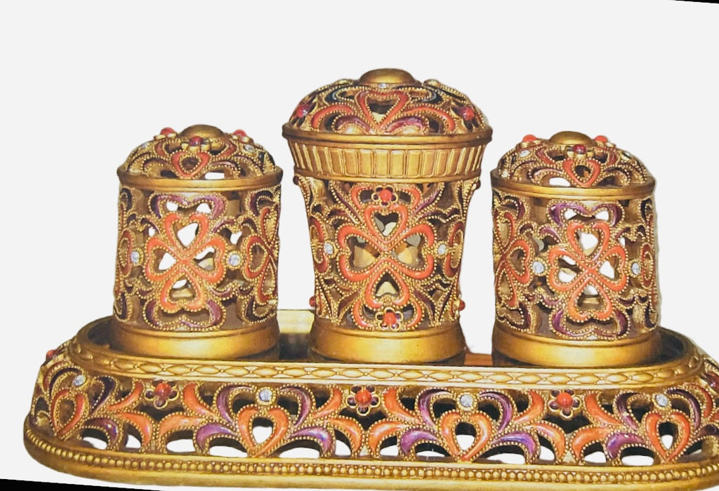 Baroque style canister