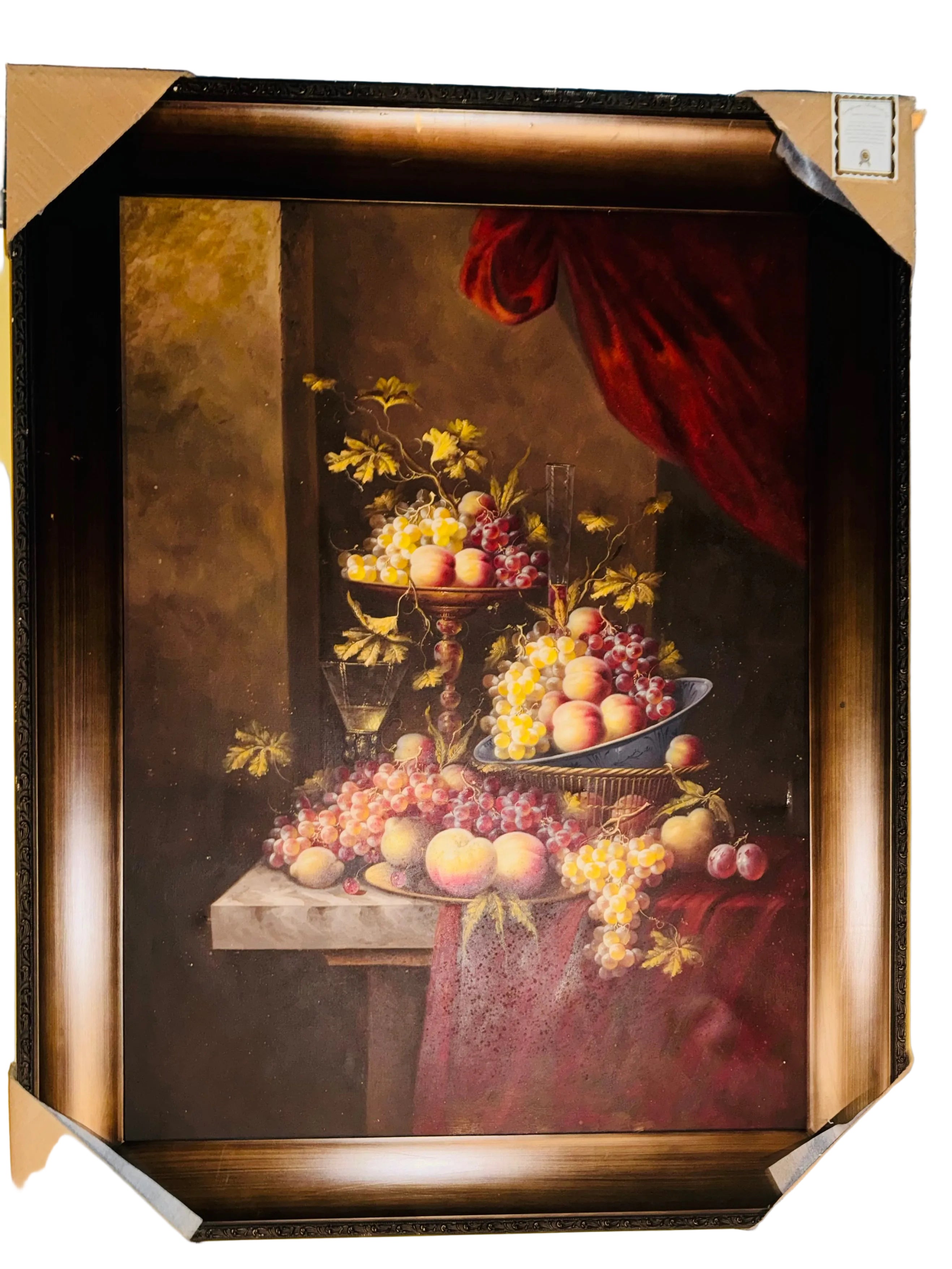Wall painting for dining room canvas with Fram 45.5''X57''