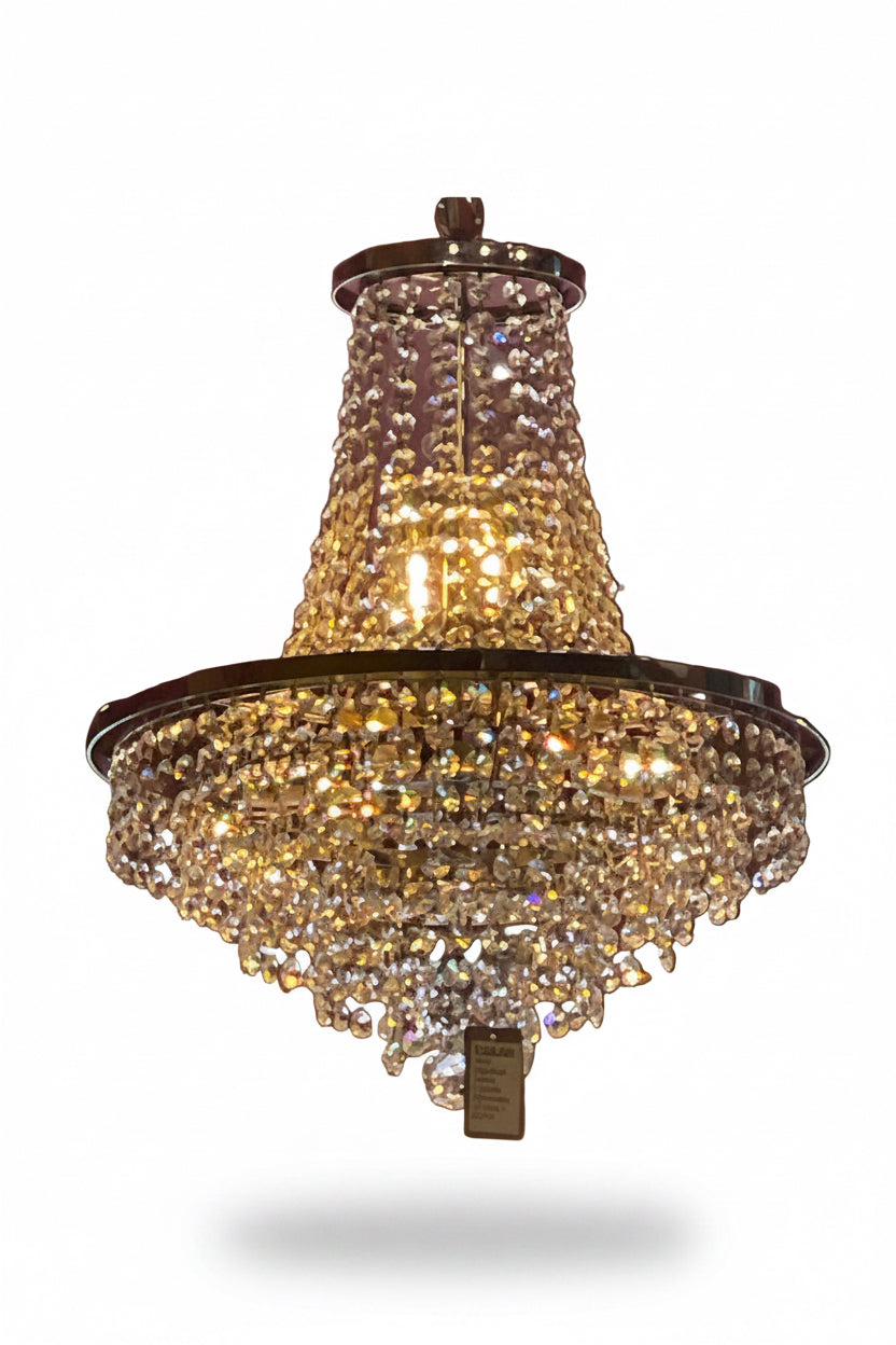 Glow lighting, high-quality crystal chandelier from USA