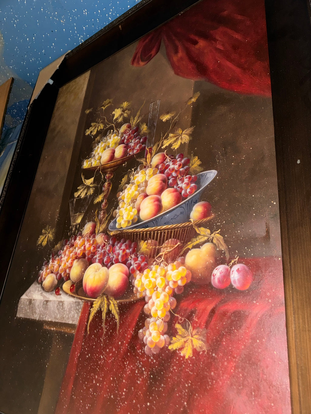 Wall painting for dining room canvas with Fram 45.5''X57''