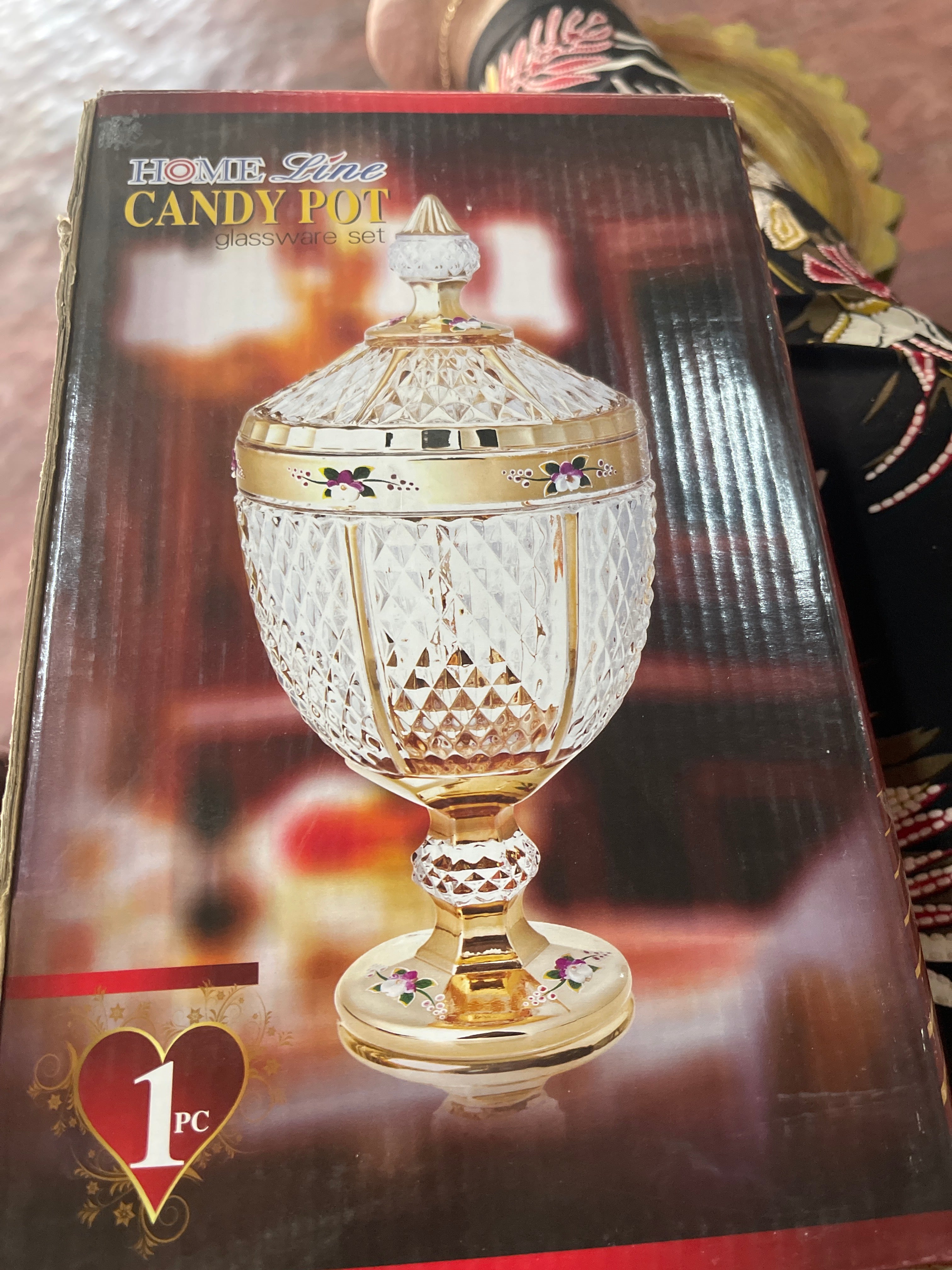 Crystal Container With The Lid