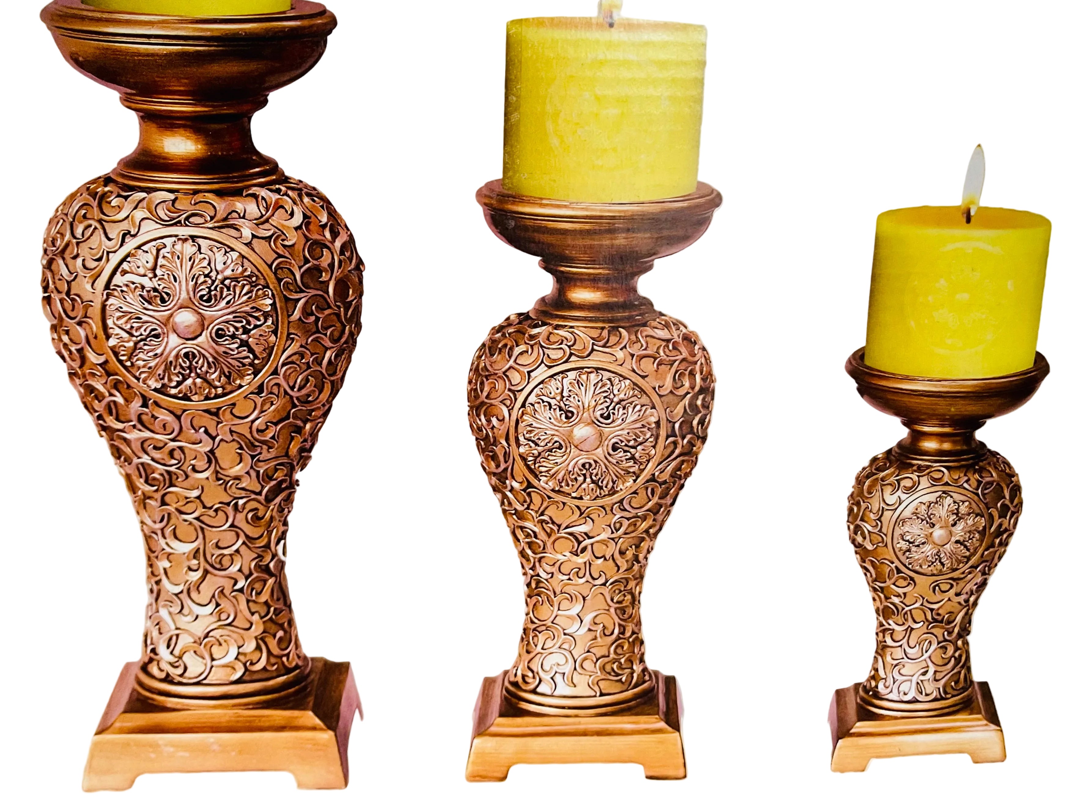 Tang Dynasty 3 in 1 Candle Holder Set OK-2951C