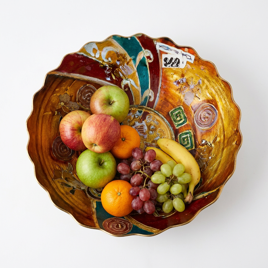 Multicolored fruit bowl