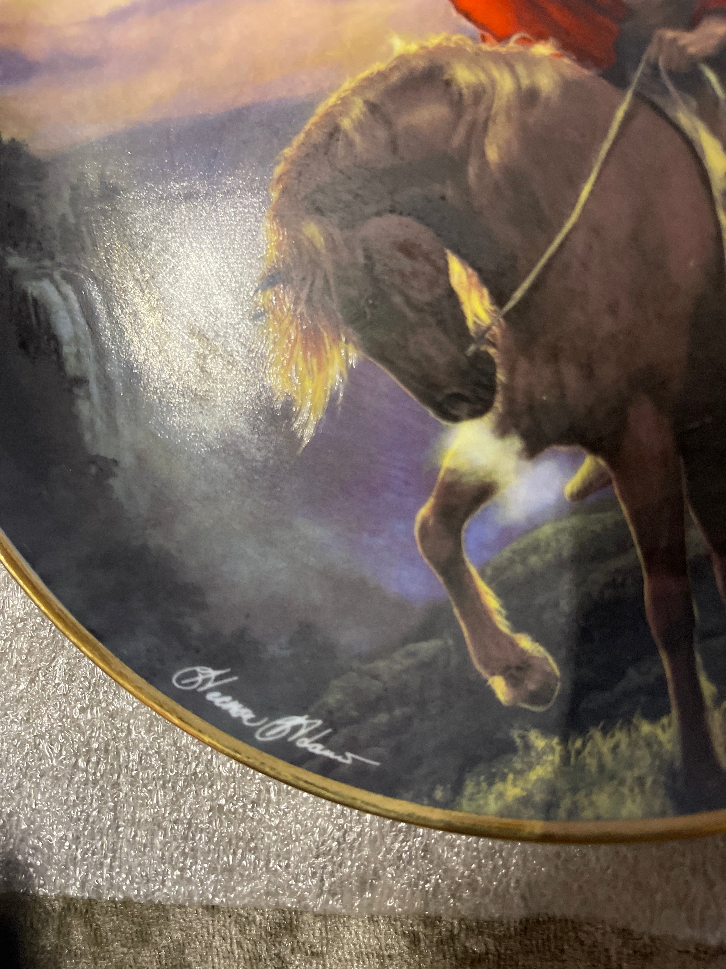 Native American Plate Spirit Of The East Wind Franklin Mint
