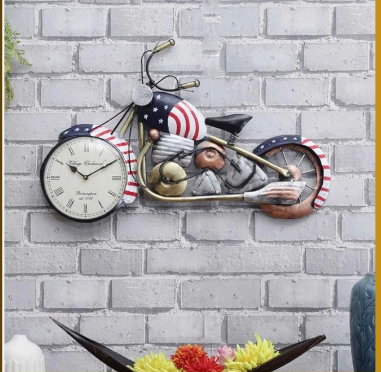 American scooter wall clock