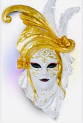 Face mask in gold wall Decor
