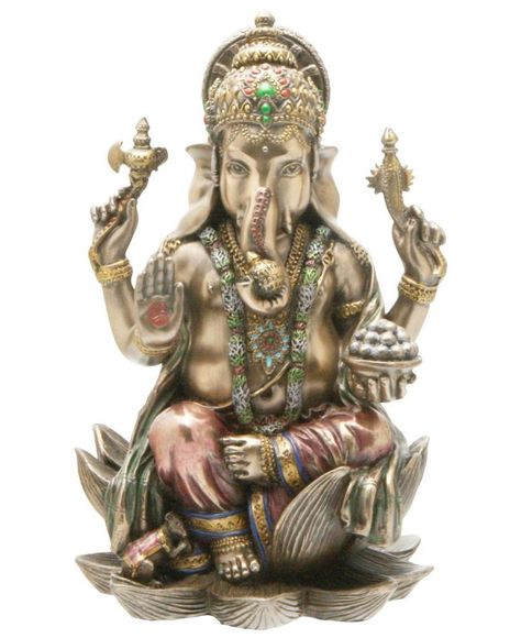 Hindu Goddess Ganpati Idol In Bronzetop Land Collection Use