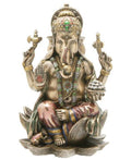 Hindu Goddess Ganpati Idol In Bronzetop Land Collection Use