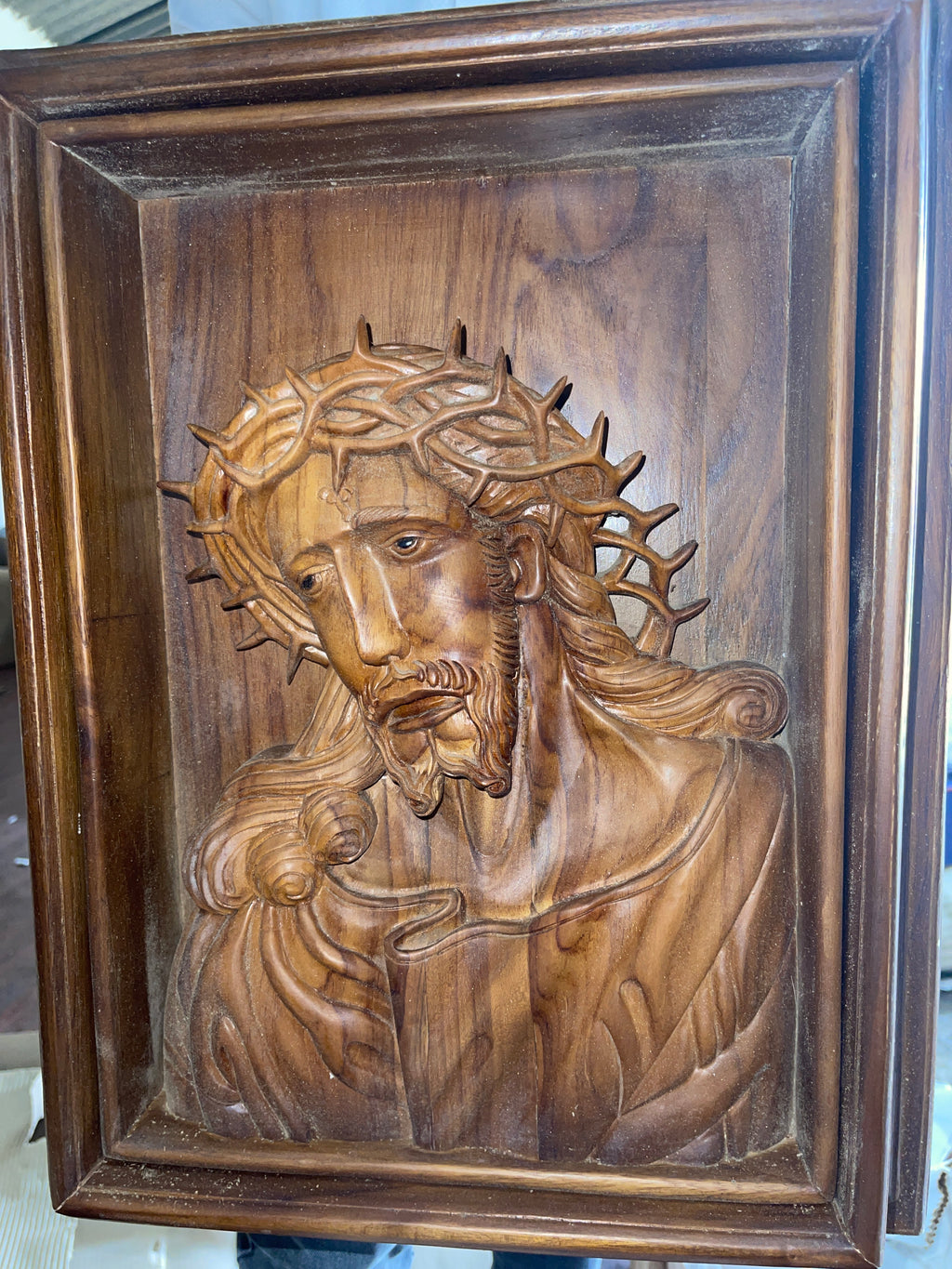 Jesus Christ Hand Card From Indonesia 16.5''W X 21''H X 5''L