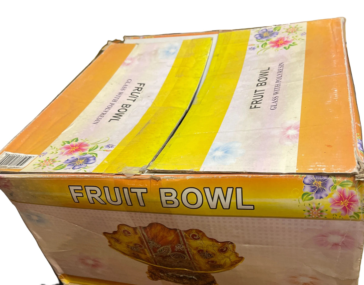 Fruit ball in gold and multicolored