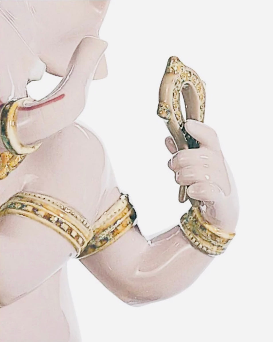 LLADRO BANSURI GANESHA FIGURINE-01008303