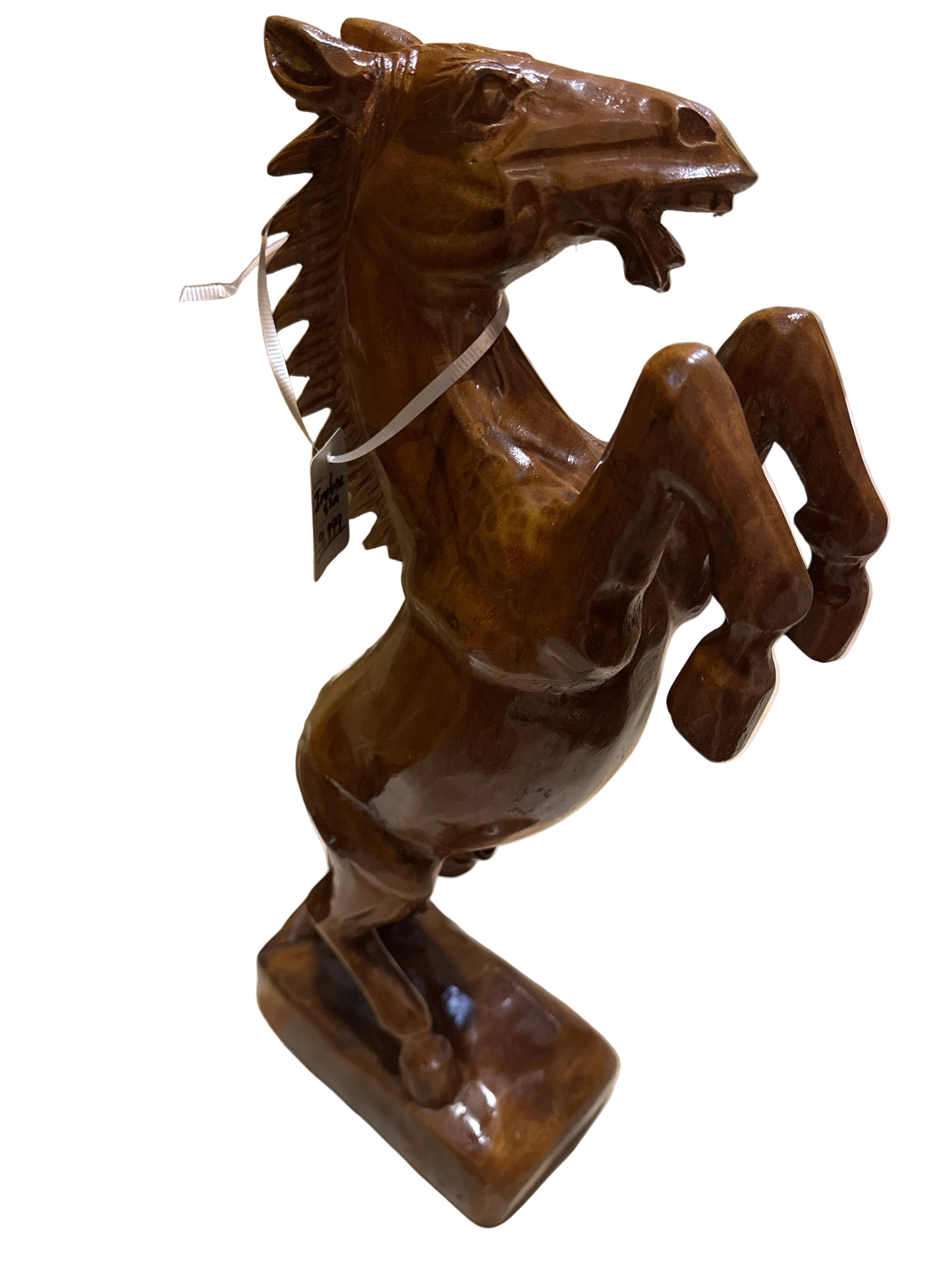 Wooden horse, handmade from Indonesia