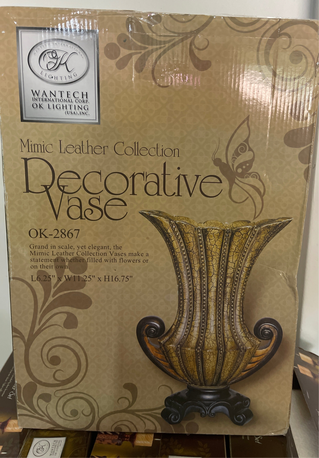 Mimic Leather Collection Flower Vase