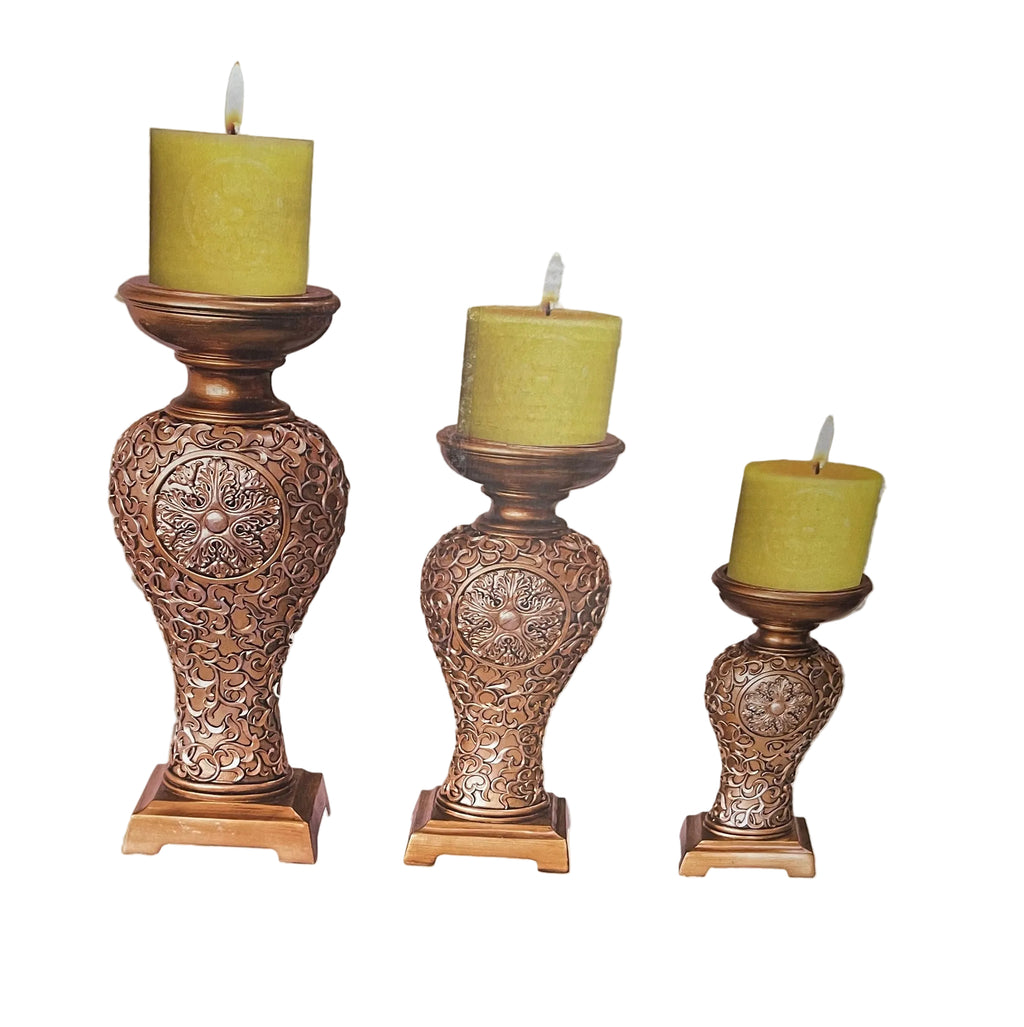 Tang Dynasty 3 in 1 Candle Holder Set OK-2951C