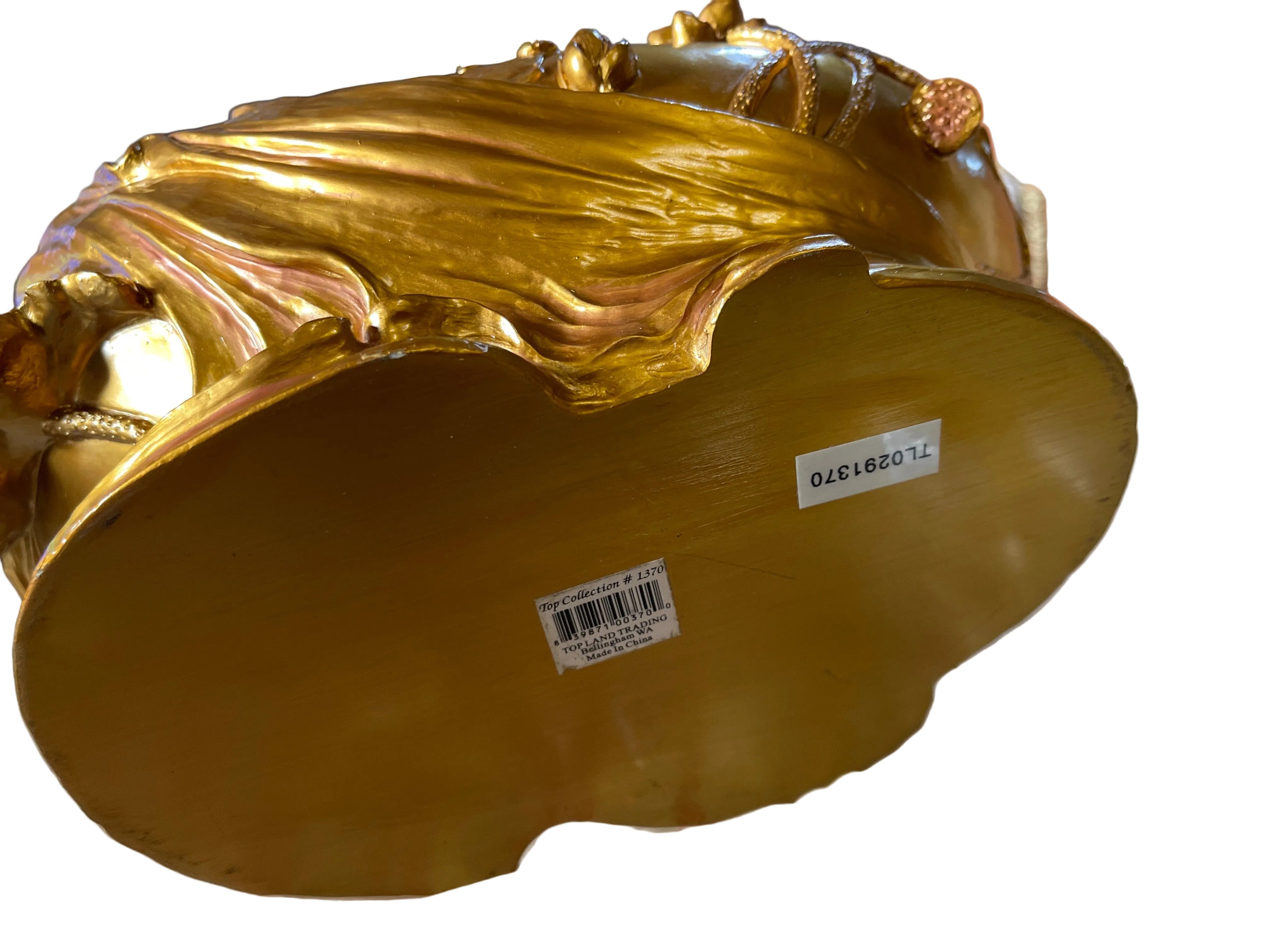 Gold Bowl Art Nouveau women on the gold Bowl