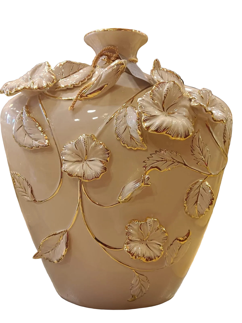 CAPODIMONTE 3-D ceramic flowers find ceramic Vase ￼
