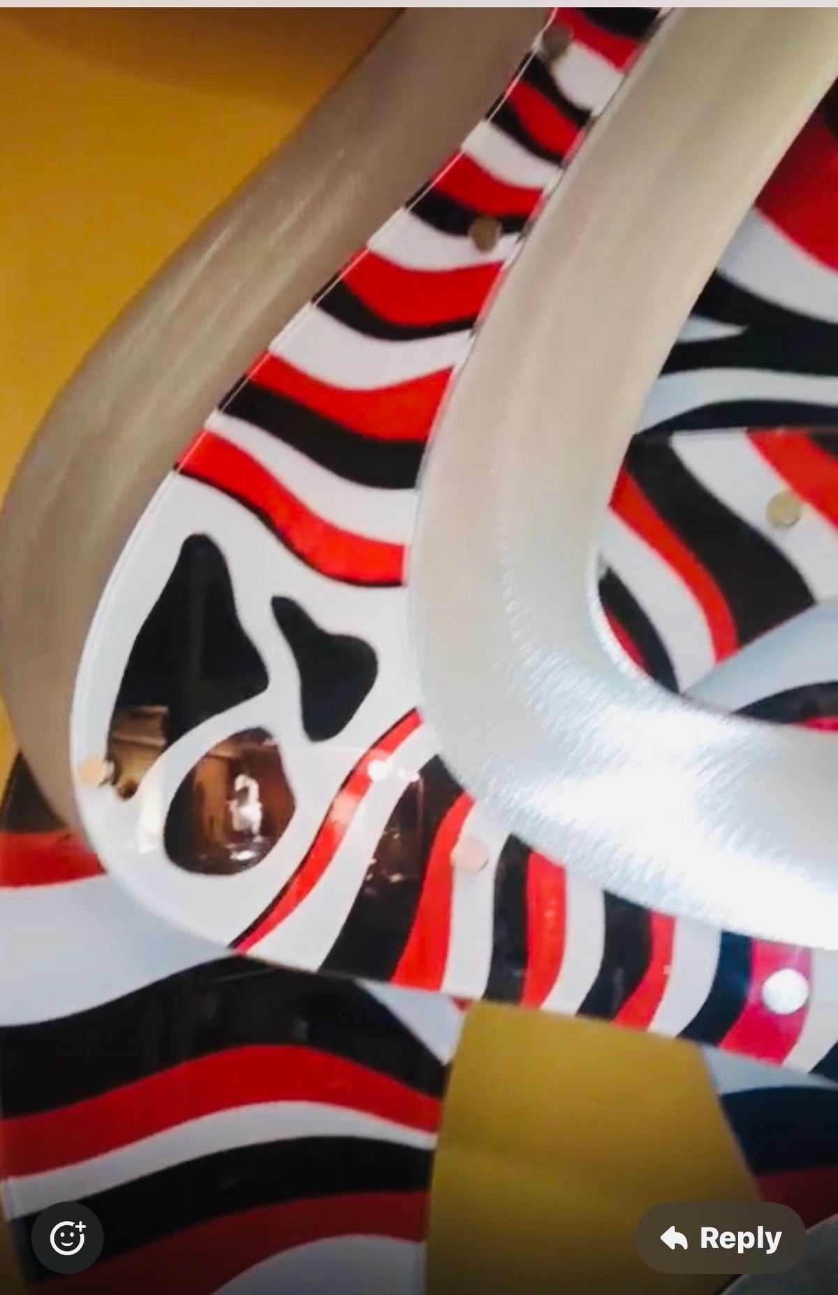 Haziza Red And Black Zebra born Wall Art