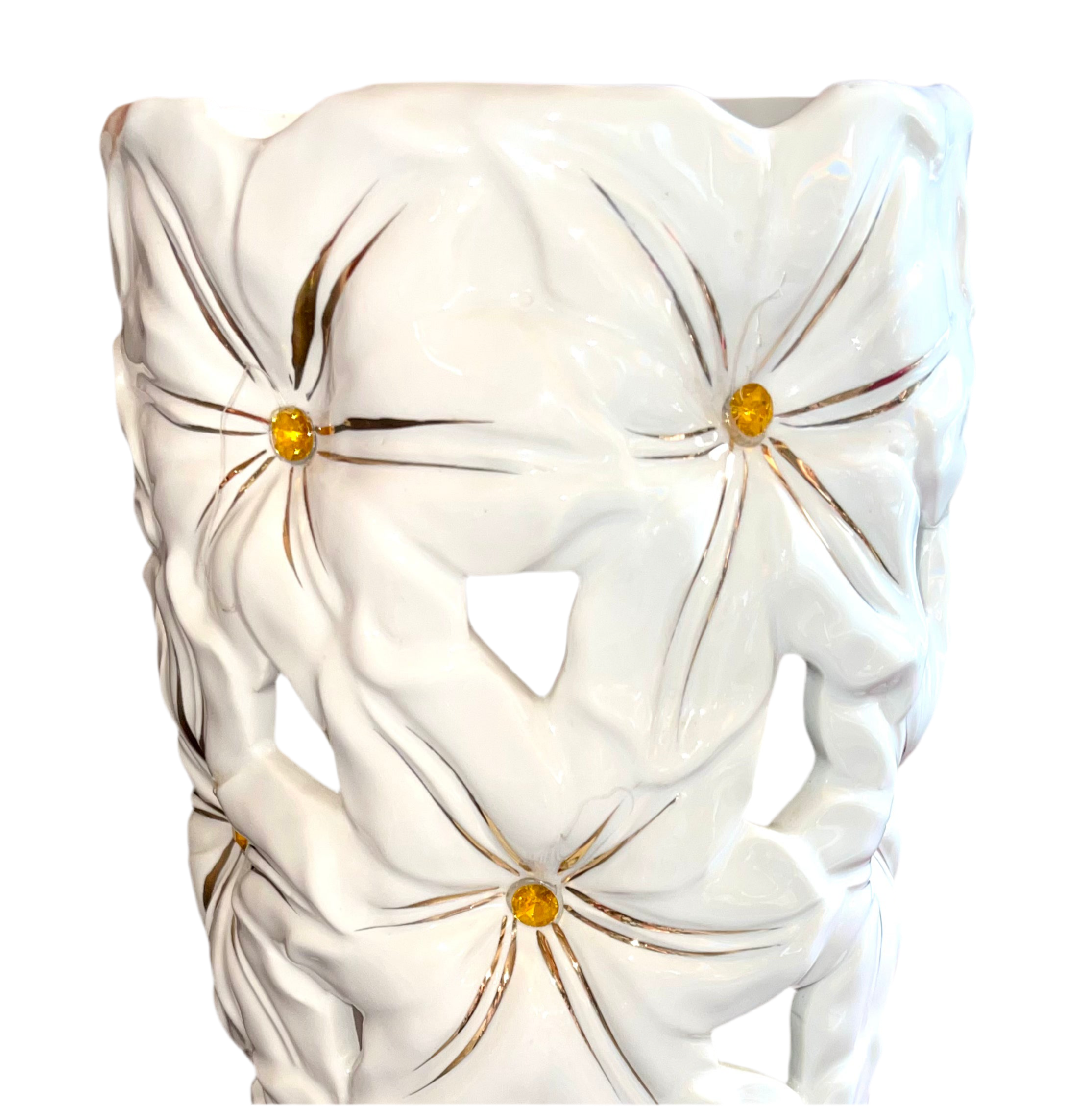 Sunflower Porcelain Vase 6”W X 13”H