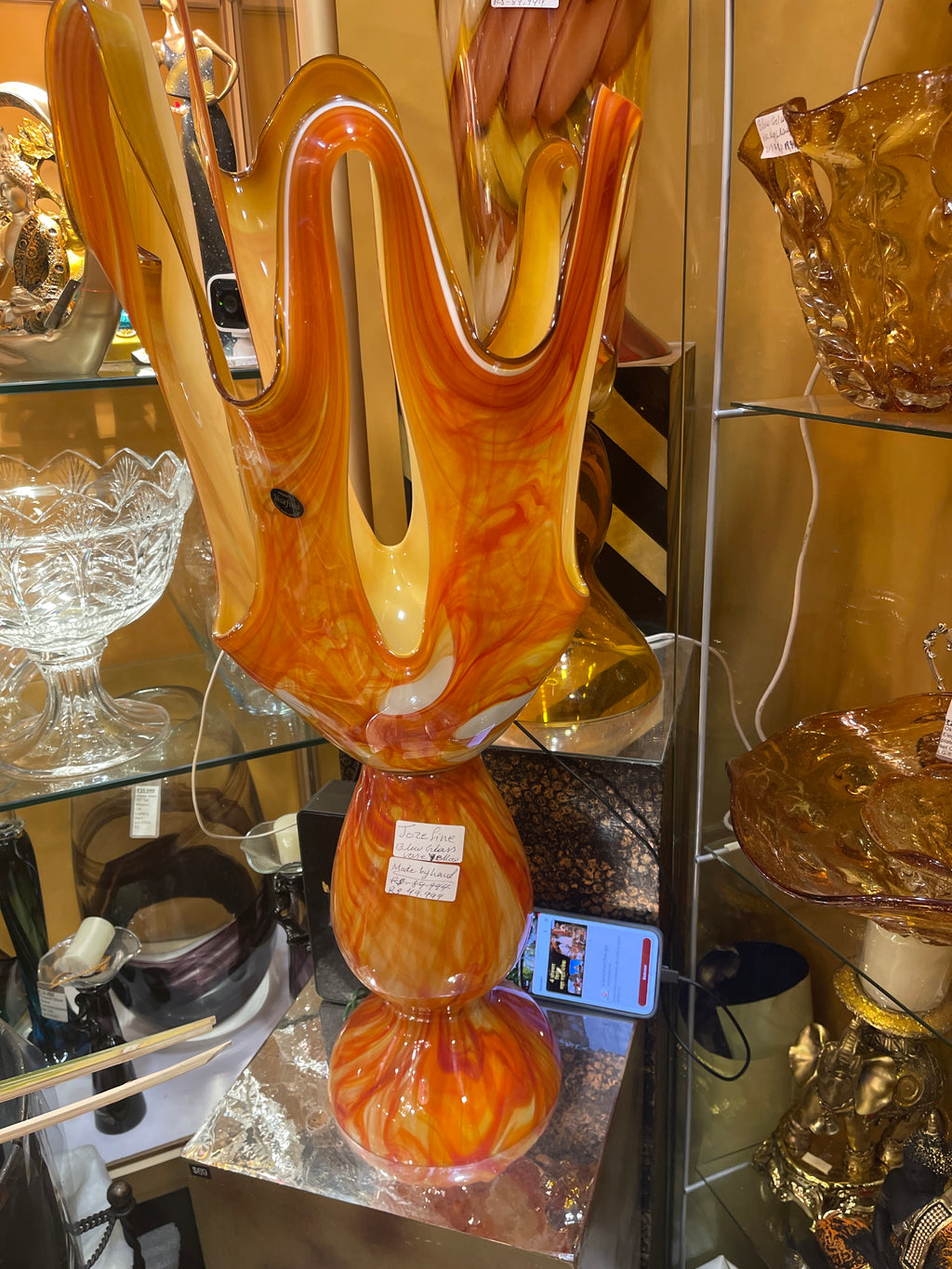 Jozefina Geyser 47E Modern Glass Vase