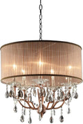 Rosie Crystal Ceiling Lamp Ok-5126H 25-Inch Final Sale