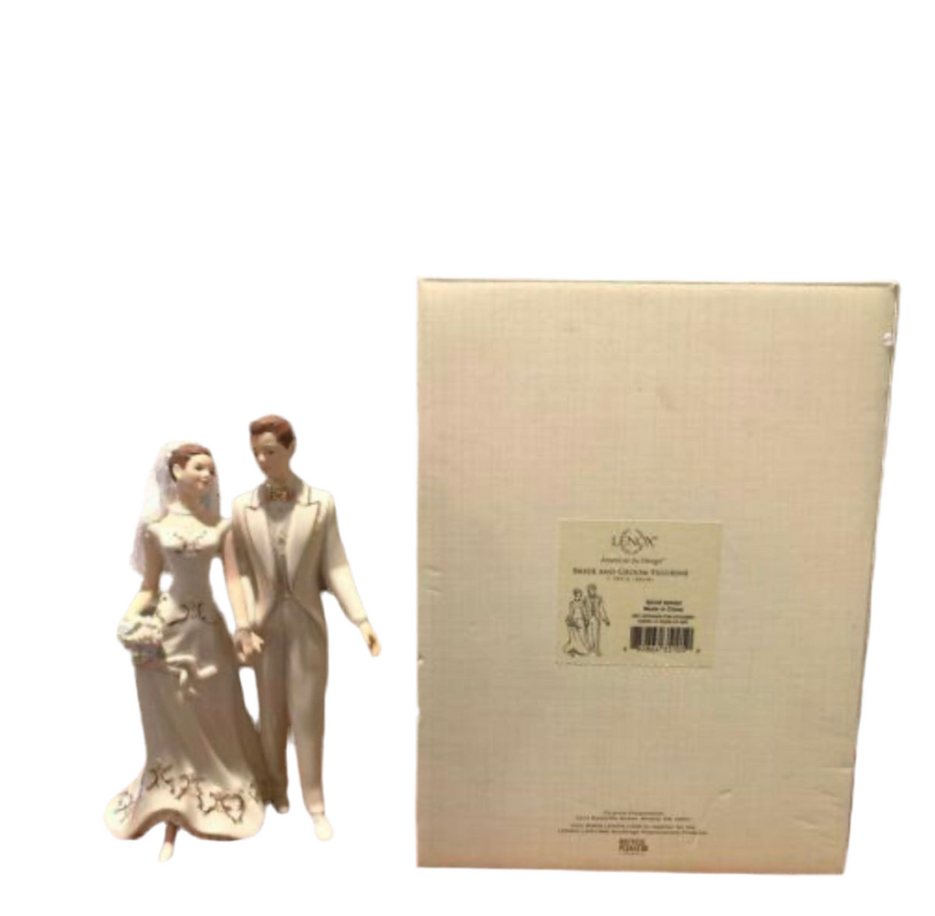 Lenox Wedding Bride And Groom Married Couple Figurine Cake Topper #826402