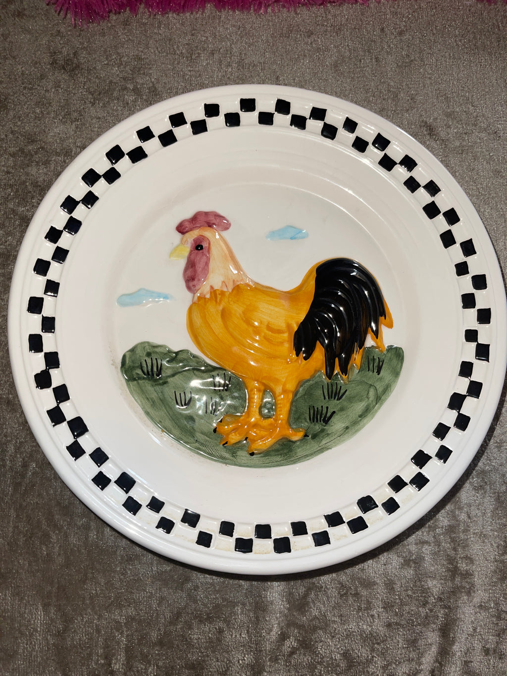 Lillian Vernon Rooster Plate Retired And Extremely Rare