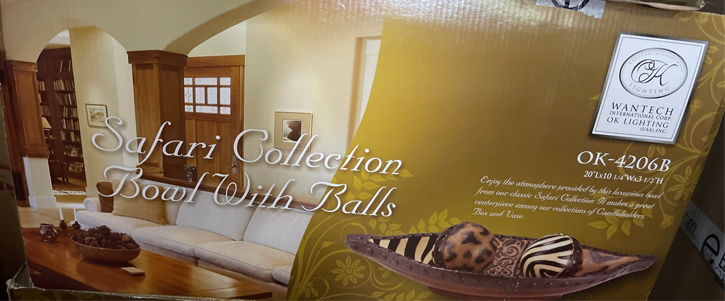Safari Collection Bowl With Balls
