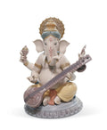 Veena Ganesha Figurine