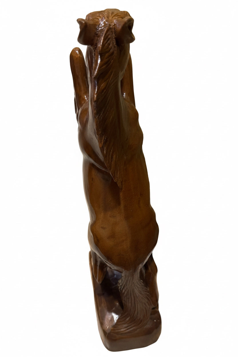 Wooden horse, handmade from Indonesia