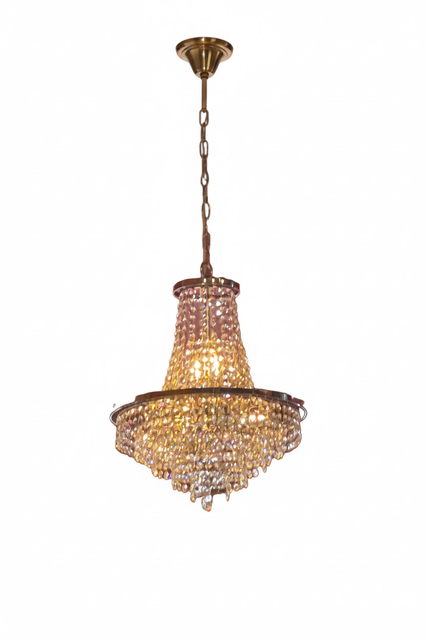 Glow lighting, high-quality crystal chandelier from USA