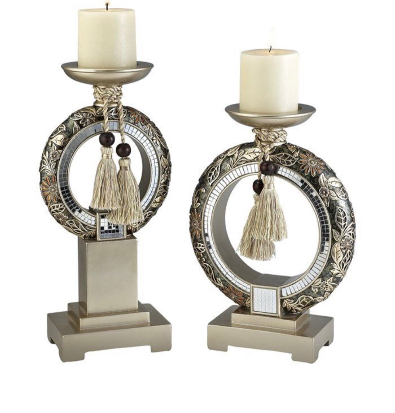 Grecian Gold OK-4238C Candleholder Set 14''H