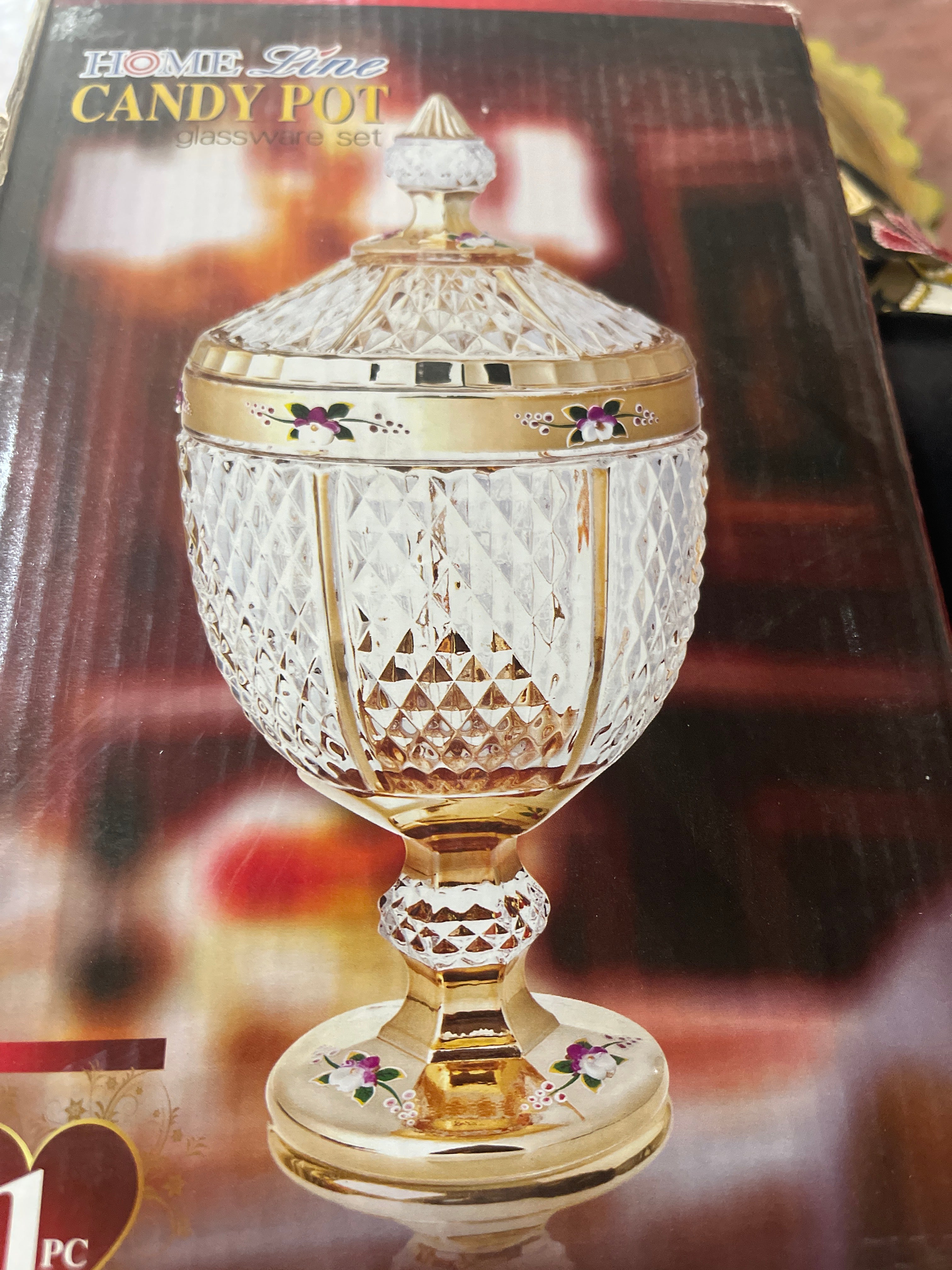 Crystal Container With The Lid