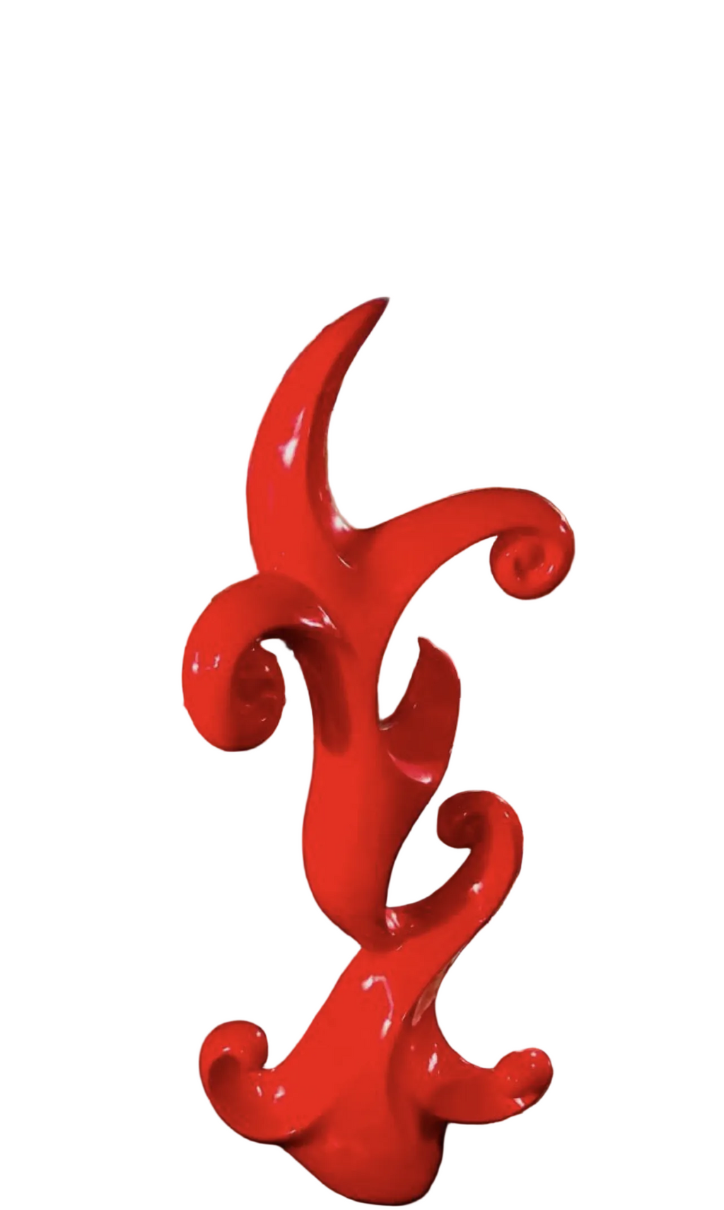 Red Decor Sculpture