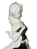 Fine Porcelain Flower Girl In Blue figure