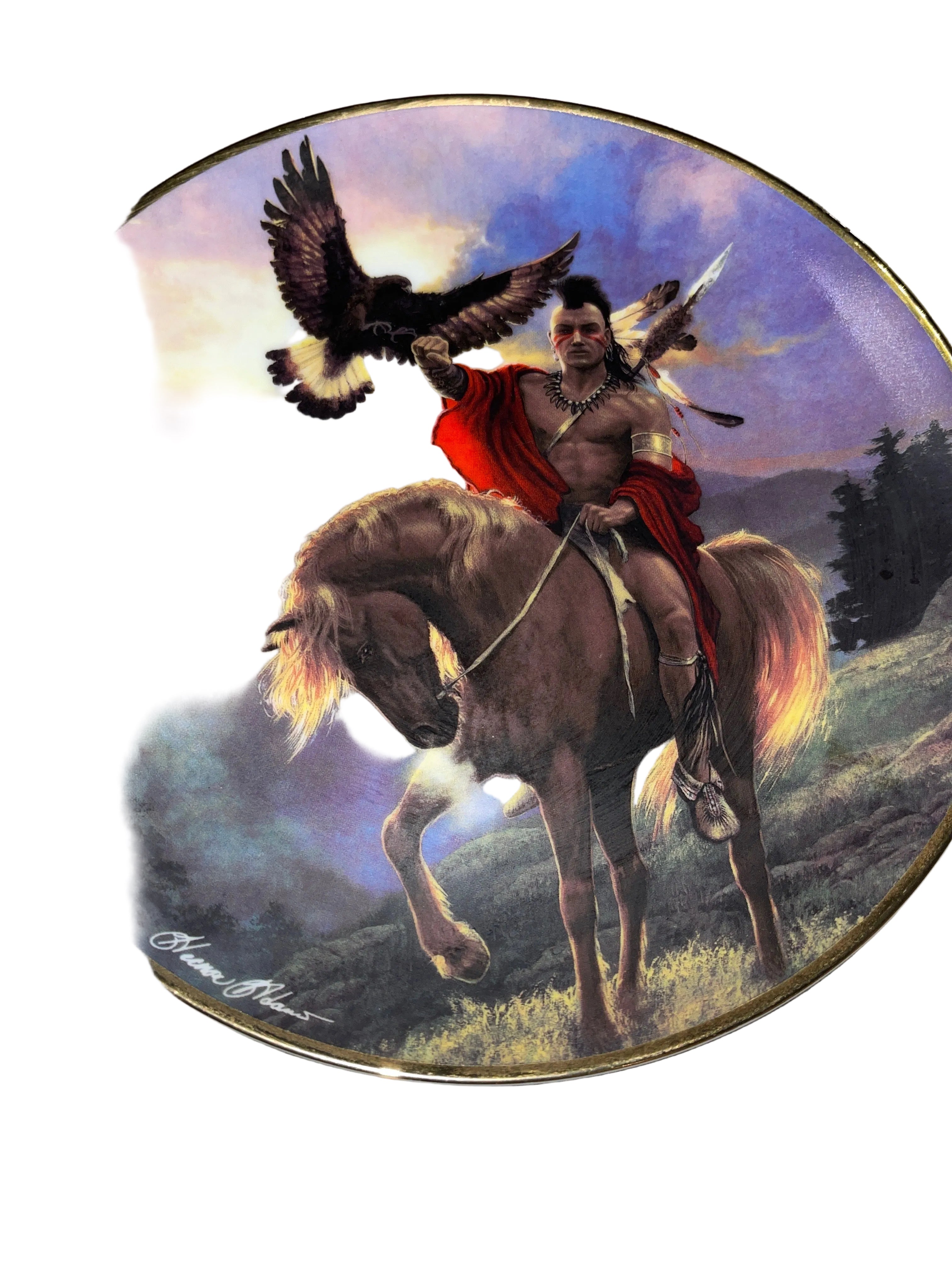 Native American Plate Spirit Of The East Wind Franklin Mint
