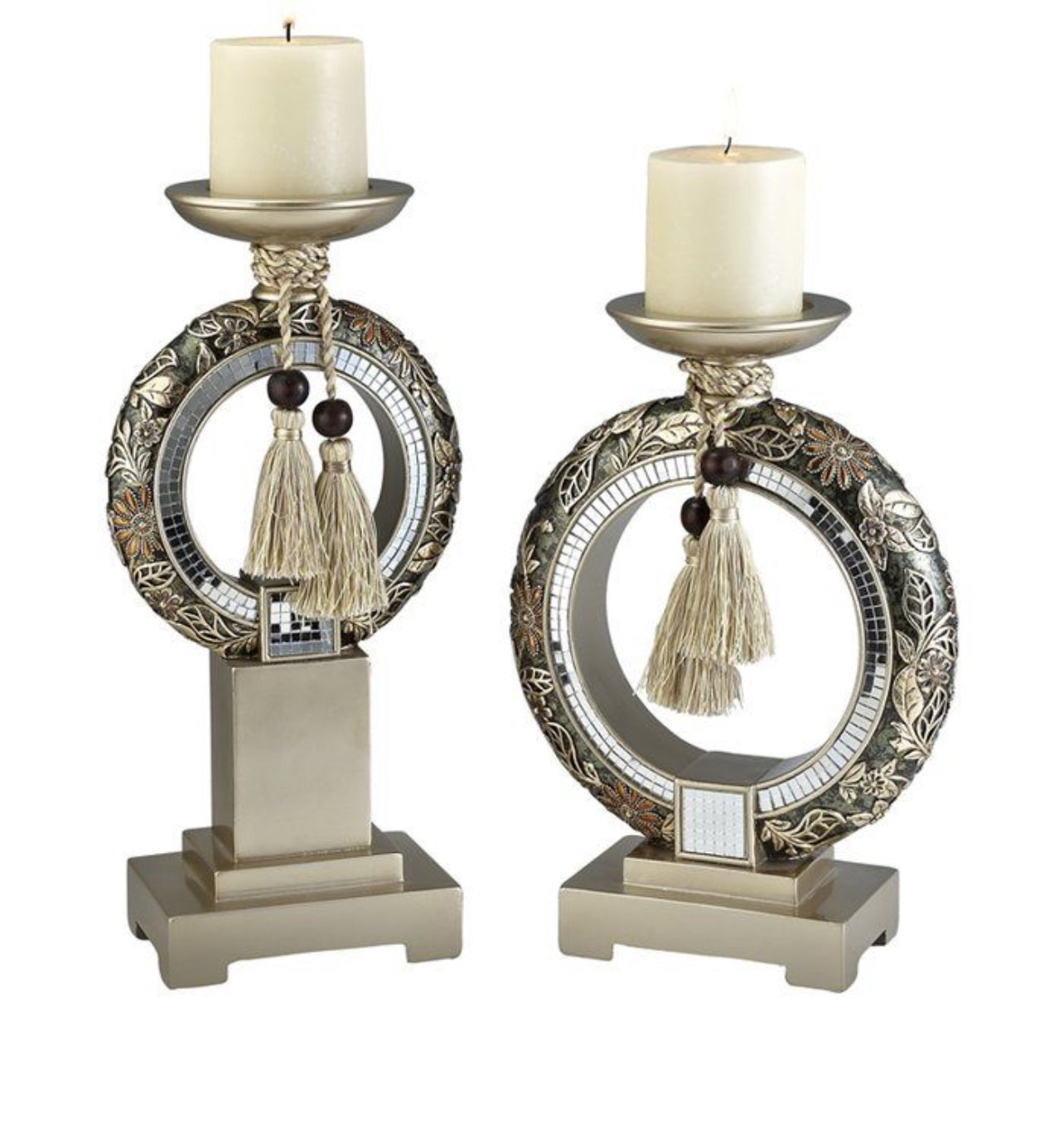 Grecian Gold OK-4238C Candleholder Set 14''H