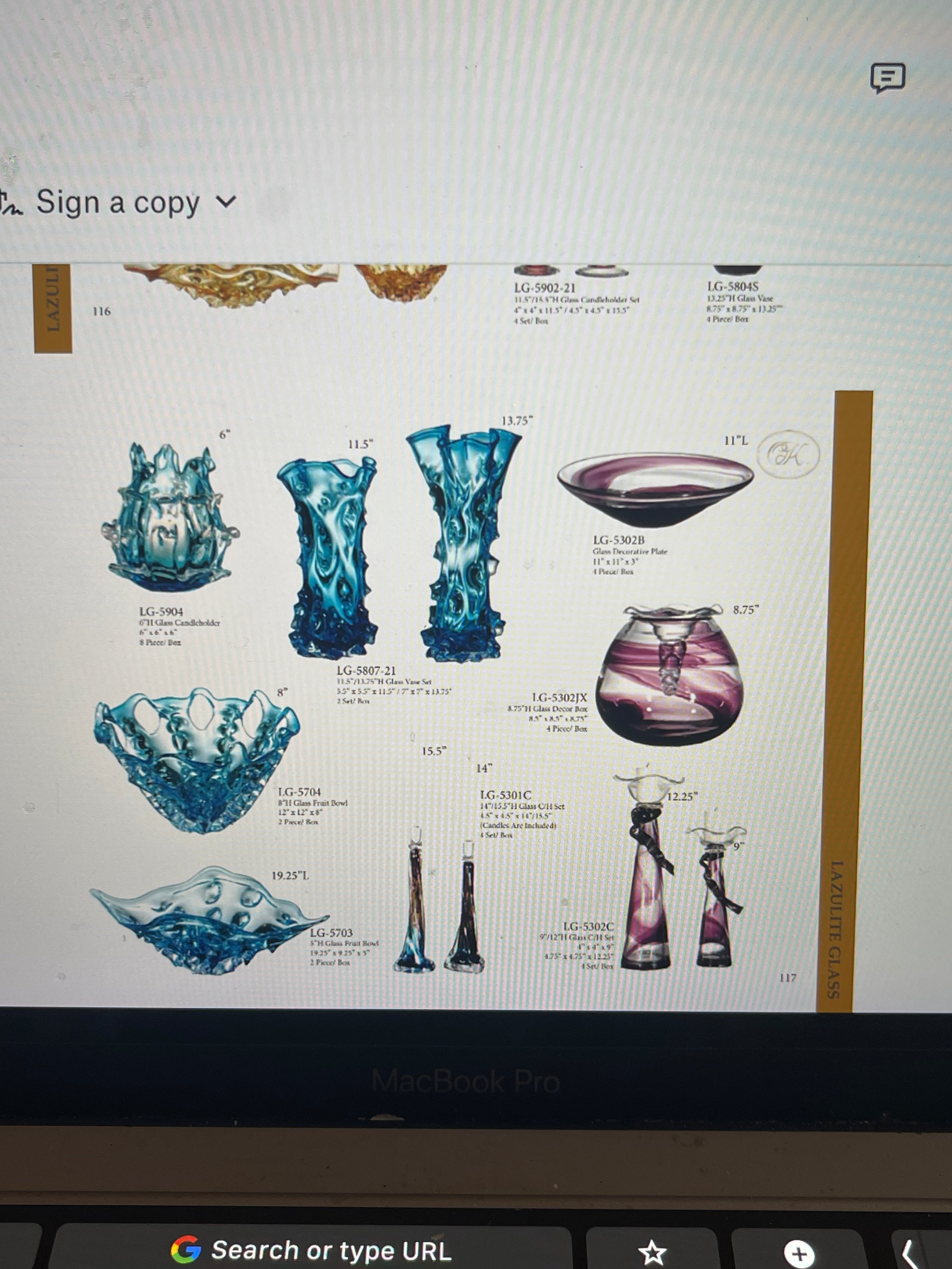 OK Lighting Elegant Glass Vase Set Modern Home Decor
OK Lighting - Item #LG-5807-21