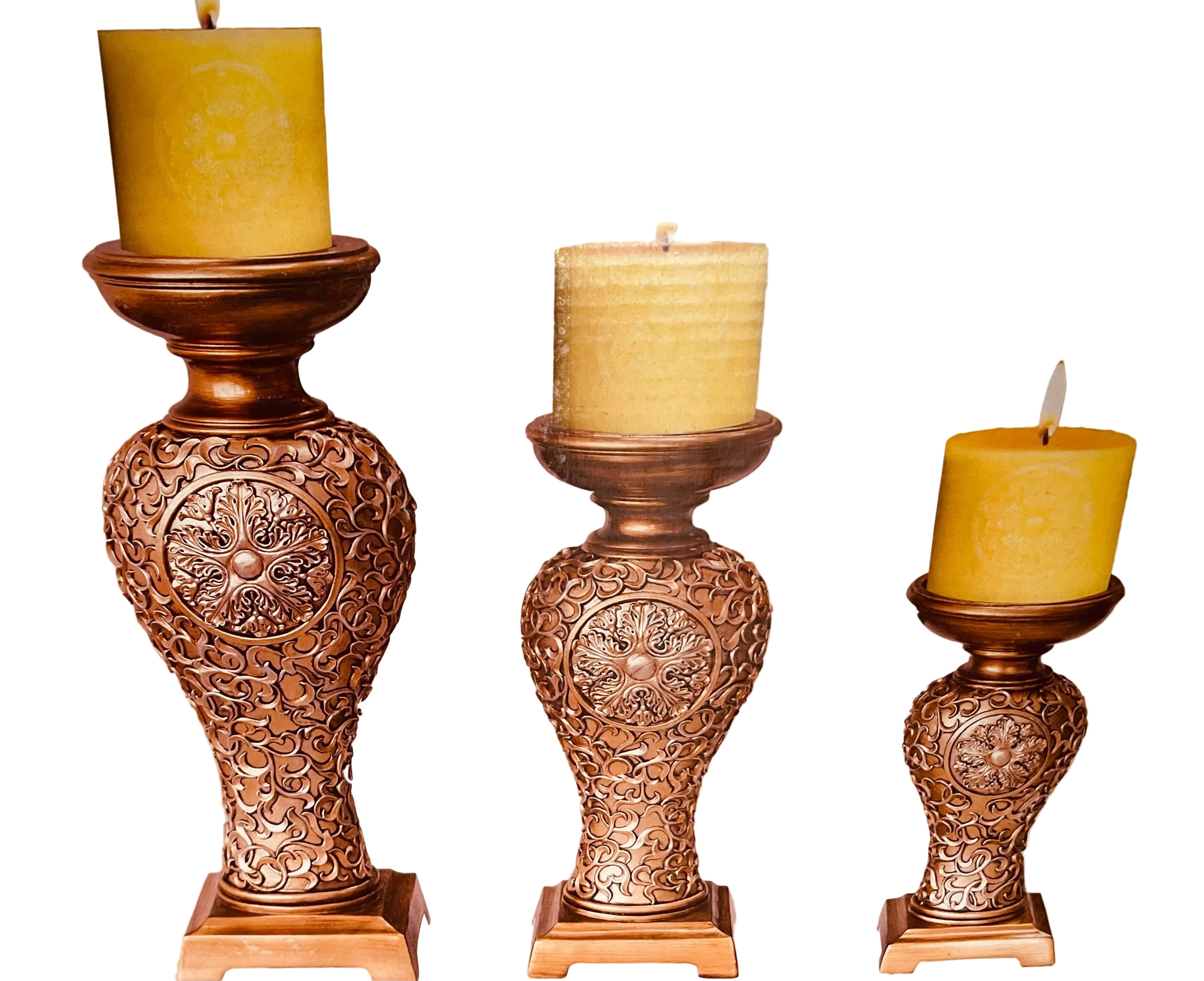 Tang Dynasty 3 in 1 Candle Holder Set OK-2951C