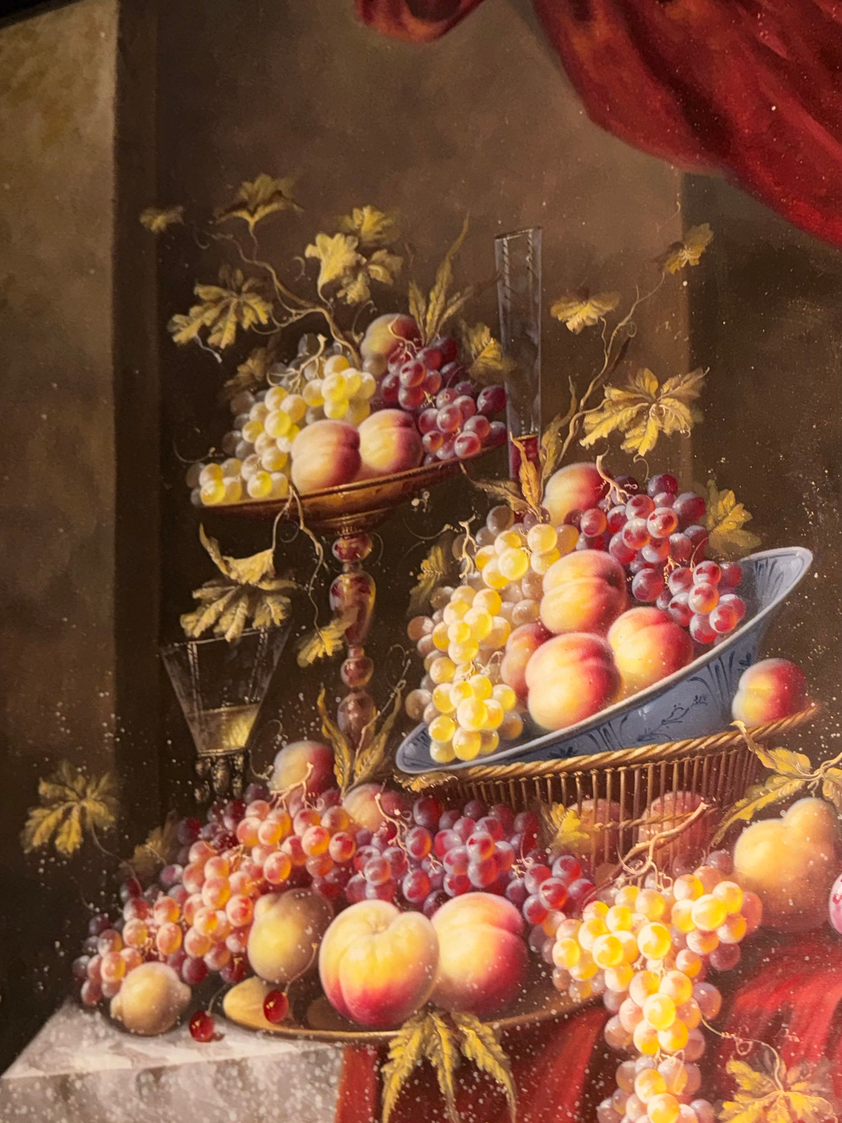 Wall painting for dining room canvas with Fram 45.5''X57''