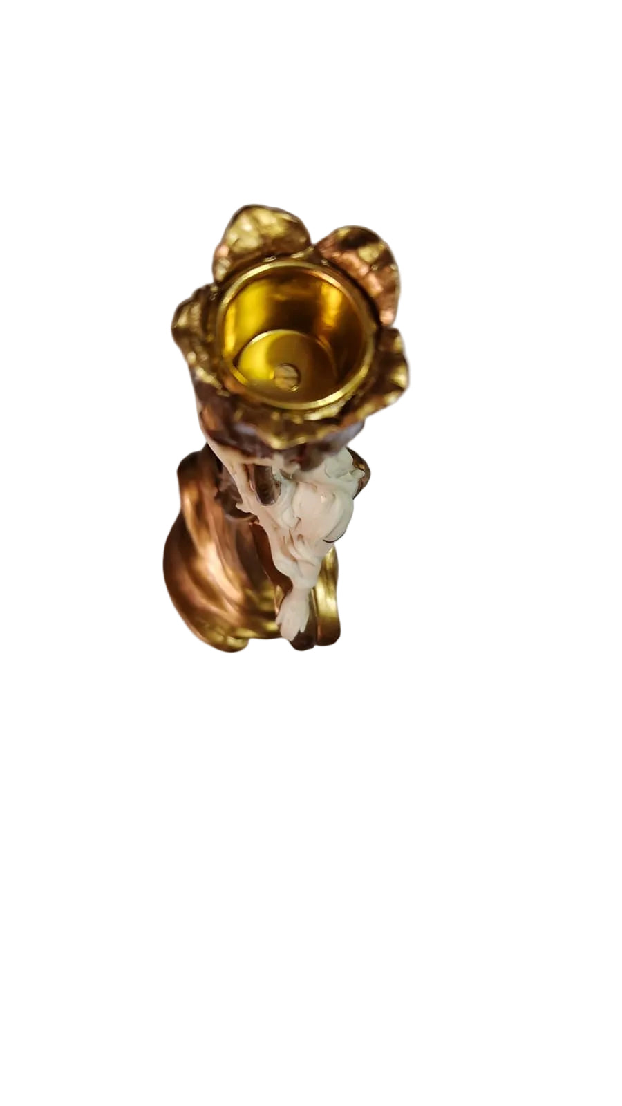 Golden lady candleholder Unicorn Studio Art Nouveau