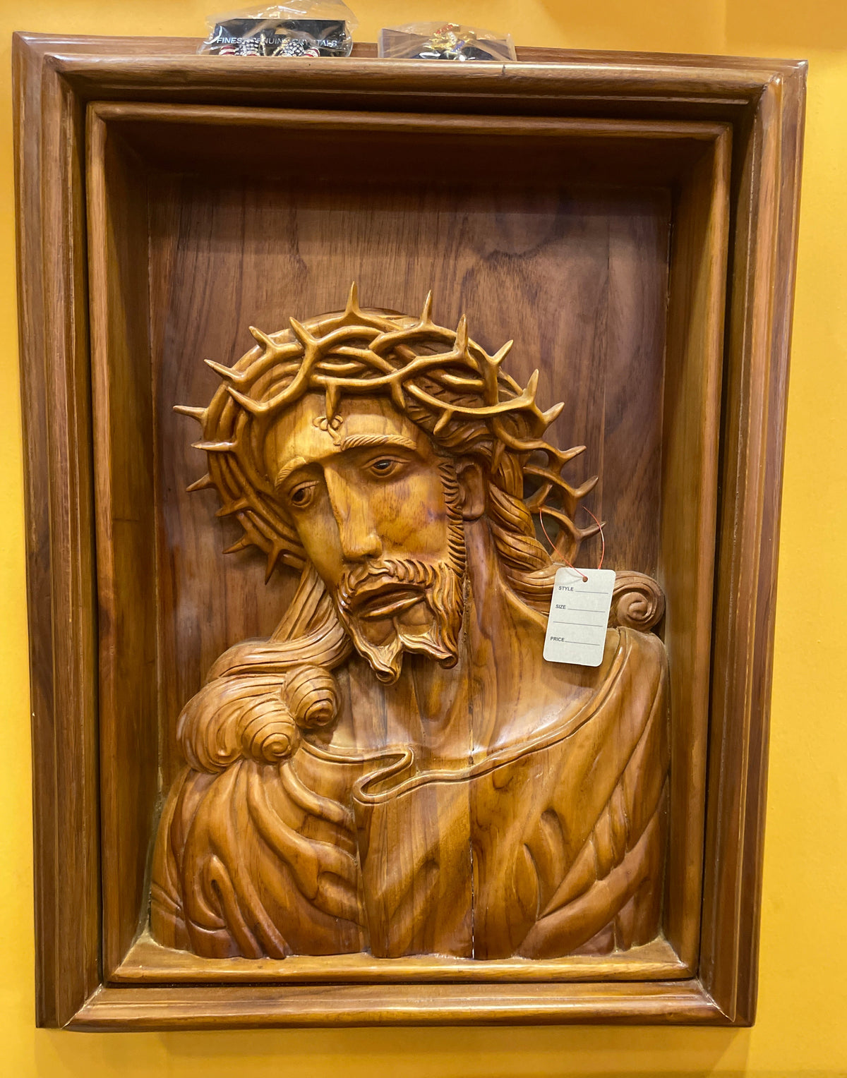 Jesus Christ Hand Card From Indonesia 16.5''W X 21''H X 5''L